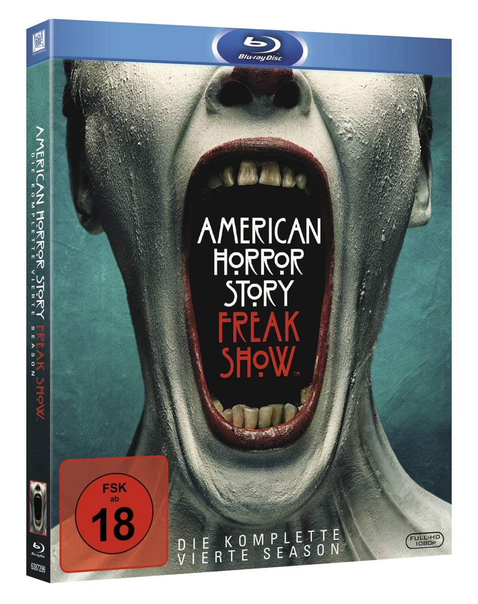 American Horror Story: Freak Show - Season 4 DVD | Complete Horror TV Series Collection | Perfect for Halloween Binge-Watching & Horror Movie Nights