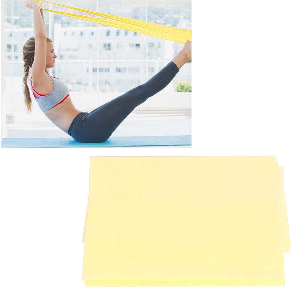 Naroote TPE Resistance Bands for Fitness, Yoga, Gym & Home Workouts - Stretch Exercise Bands for Strength Training, Physical Therapy & Recovery (Yellow) - Perfect for Pilates, CrossFit & Rehabilitation