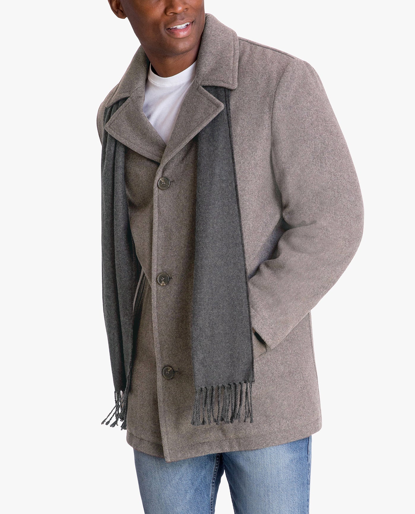 Amity Single Breasted Wool Jacket for Men - Warm Winter Coat, Office & Casual Wear, Perfect for Business Meetings & Outdoor Activities