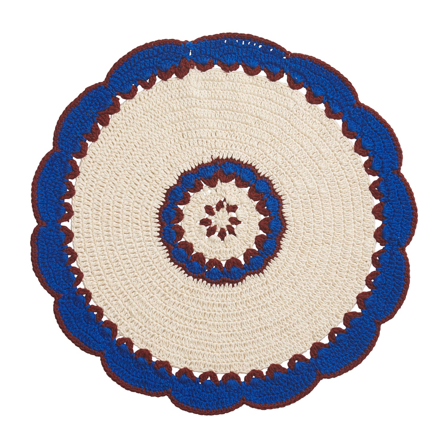 Hema Crochet Placemat Set - Handmade Cotton Table Mats for Dining, Kitchen, and Home Decor - Perfect for Farmhouse, Boho, and Rustic Style Decorations