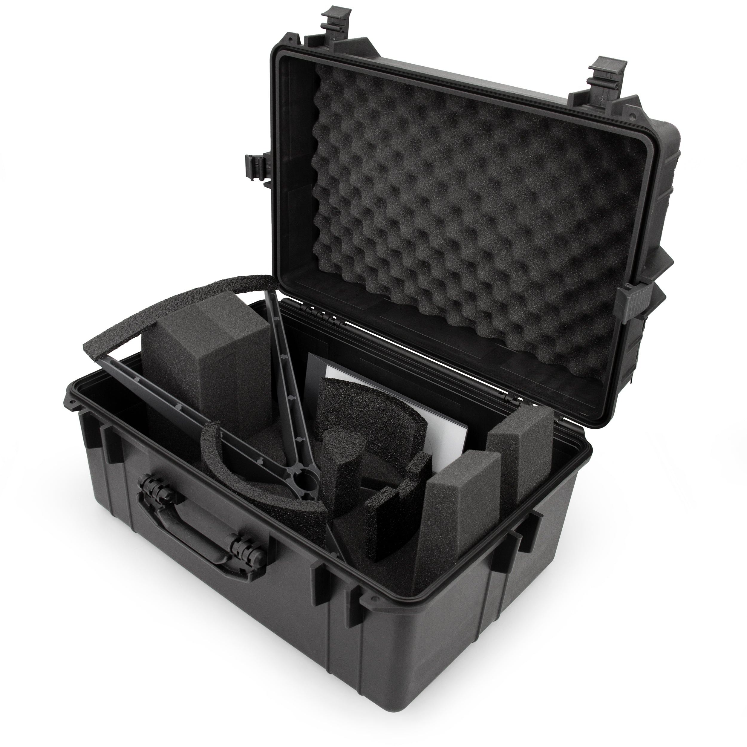 CASEMATIX Waterproof Travel Case for Starlink Standard Actuated V2 Dish Kit - Protective Storage for Router, Cables & Adapters | Perfect for Camping, RV Trips & Outdoor Satellite Internet Use