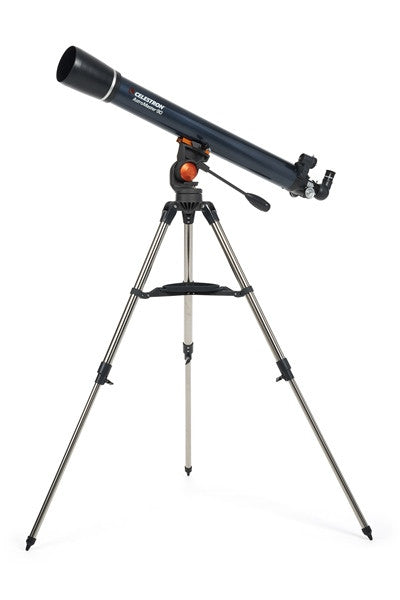 Celestron AstroMaster 90AZ Refractor Telescope for Adults & Beginners - 90mm Aperture Astronomy Telescope with Adjustable Tripod, Perfect for Stargazing, Moon & Planet Viewing