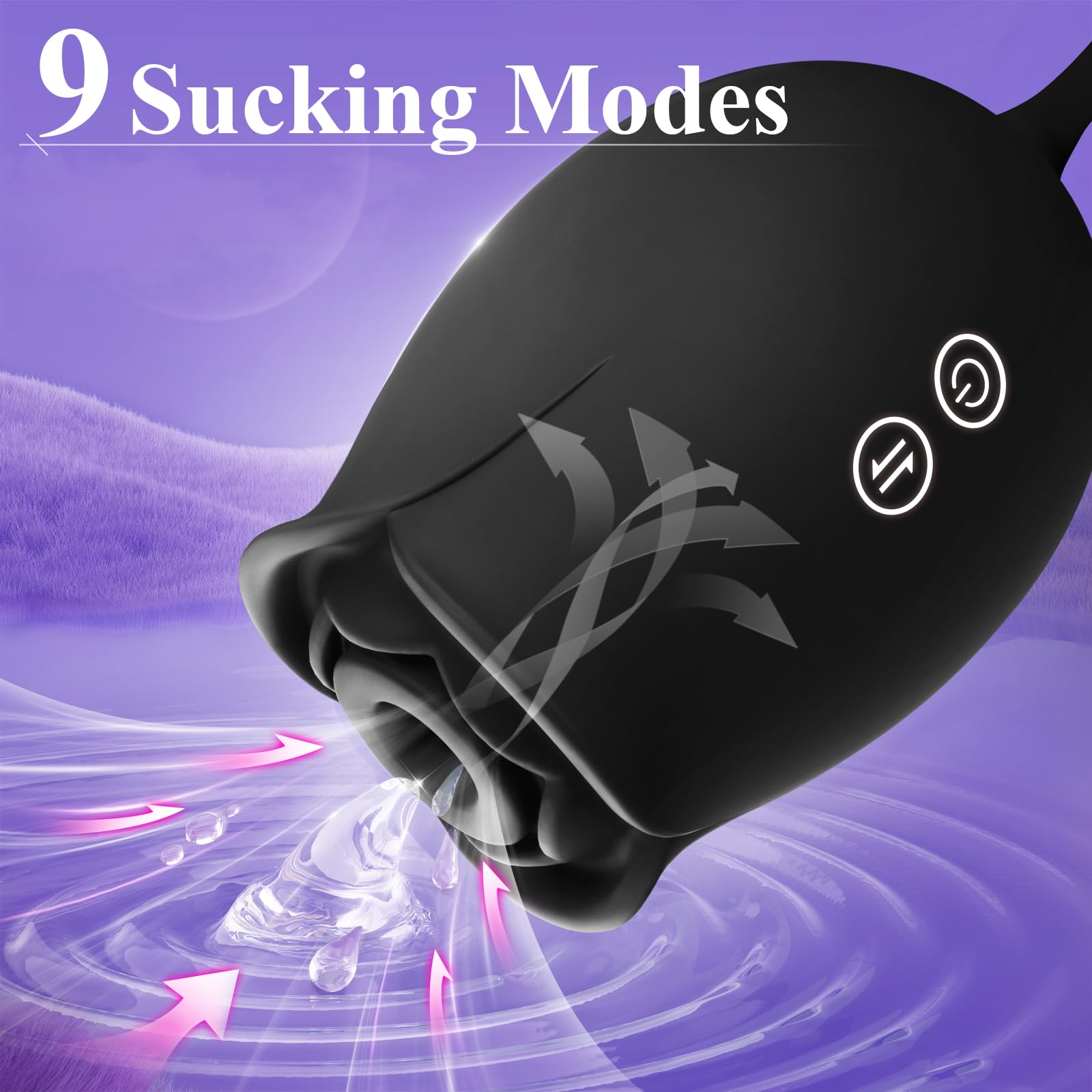 EORONE 18-Speed Sucking Thrusting Dildo Vibrator - G Spot & Clitoral Stimulator for Women, Couples Adult Sex Toys with Nipple Vibrator | Perfect for Solo Play, Partner Intimacy & Spicing Up Your Bedroom Games