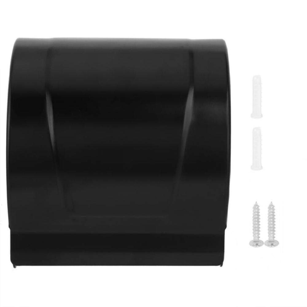 Premium Black Plated Space Aluminum Toilet Paper Holder - Waterproof Bathroom Tissue Box for Home & Office - Durable & Stylish Bathroom Accessory for Modern Decor