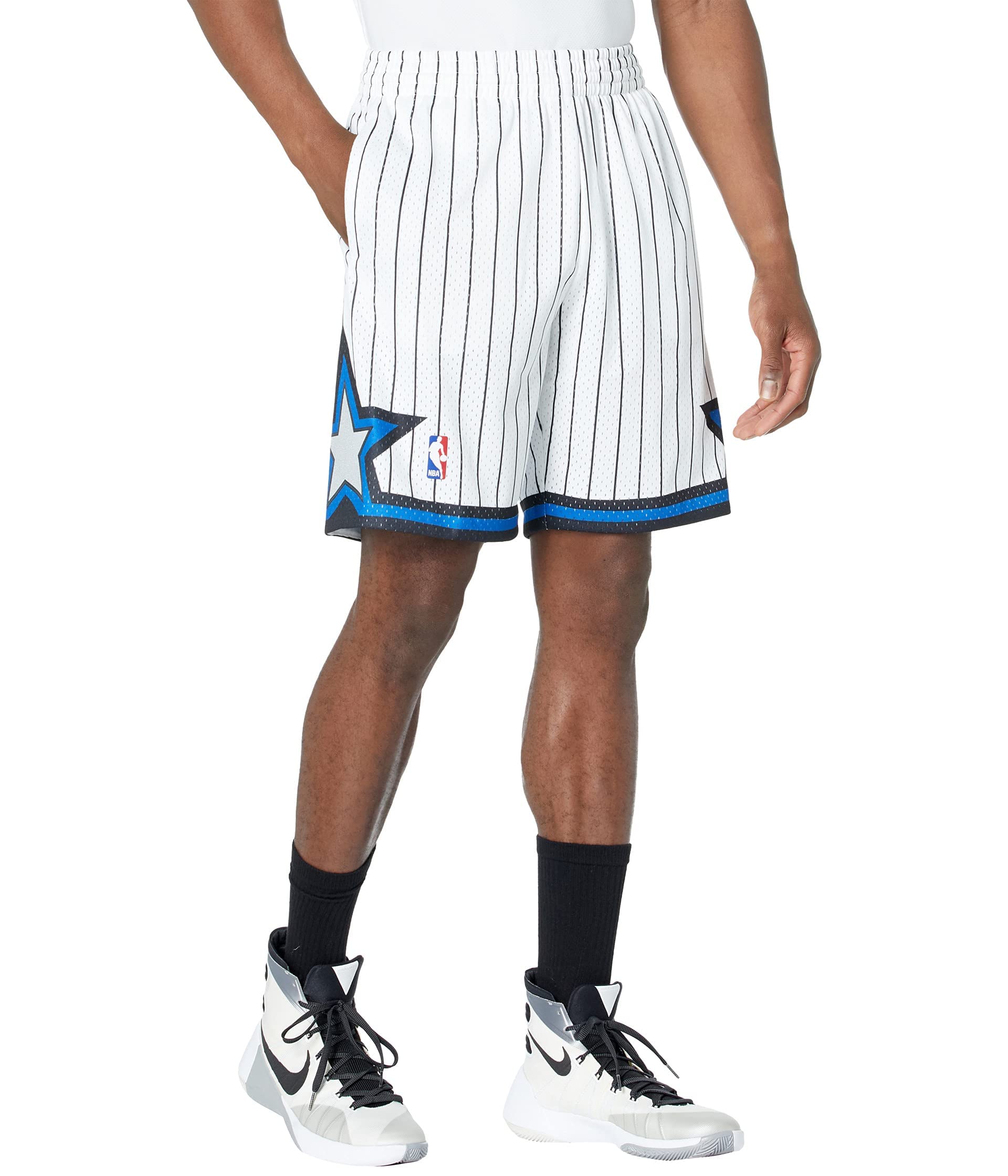 Mitchell & Ness Orlando Magic 1993-94 NBA Swingman Shorts for Men - Vintage Basketball Shorts for Game Day & Casual Wear