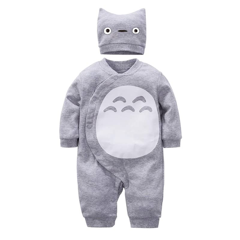Adorable Totoro Cartoon Baby Romper - Newborn Infant Boy Girl Cosplay Costume Bodysuit | Perfect for Halloween, Photoshoots & Themed Parties
