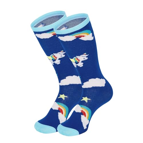1 Pair Blue Rainbow