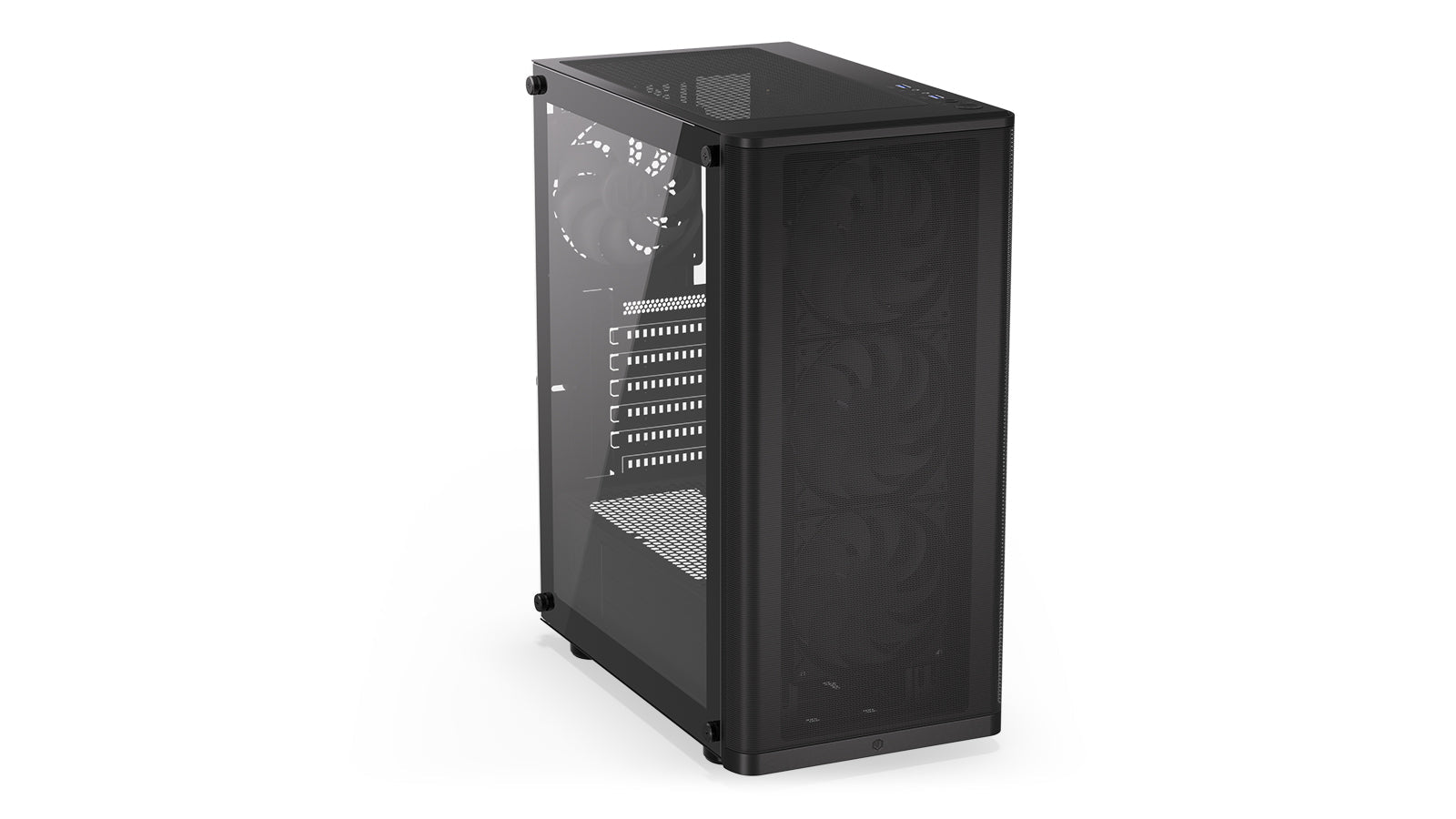 Endorfy Ventum 200 ARGB ATX Mid Tower PC Gaming Case - High Airflow Tempered Glass Design with RGB Lighting (EY2A014) - Perfect for Gaming Rigs & Custom PC Builds