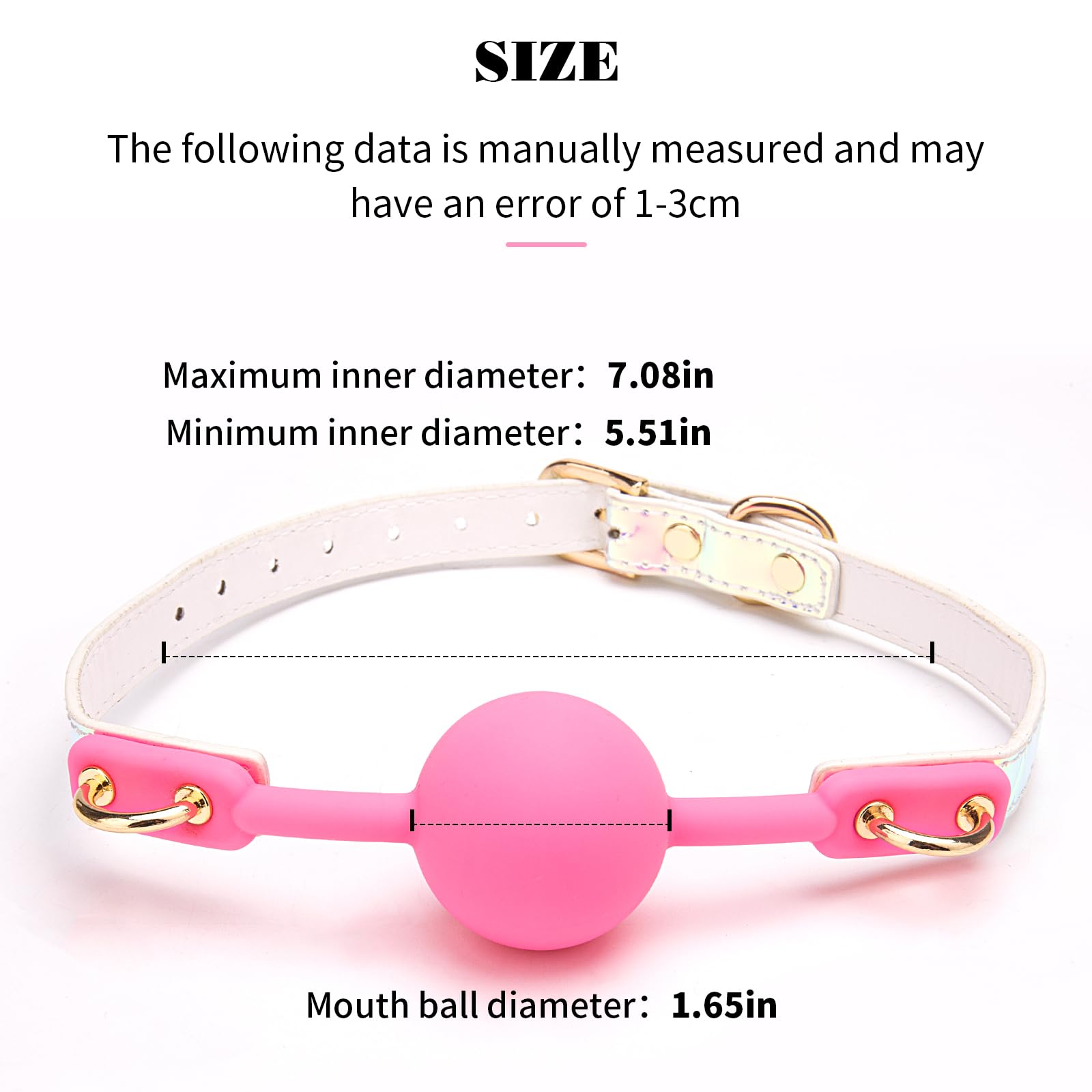 BDSM Erotic Mouth Plug - Adjustable Silicone Open Mouth Gag with Strap for Fetish & Bondage Play - Perfect for BDSM Lovers, Role Play, and Sensory Restraint Scenes