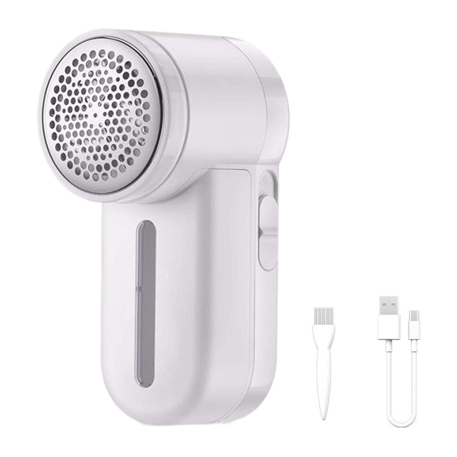 Electric Fabric Shaver & Lint Remover - Rechargeable Clothes Defuzzer with 6-Leaf Blades for Sweaters, Coats & Blankets | Fast Fuzz Pill Remover for Home & Travel Use