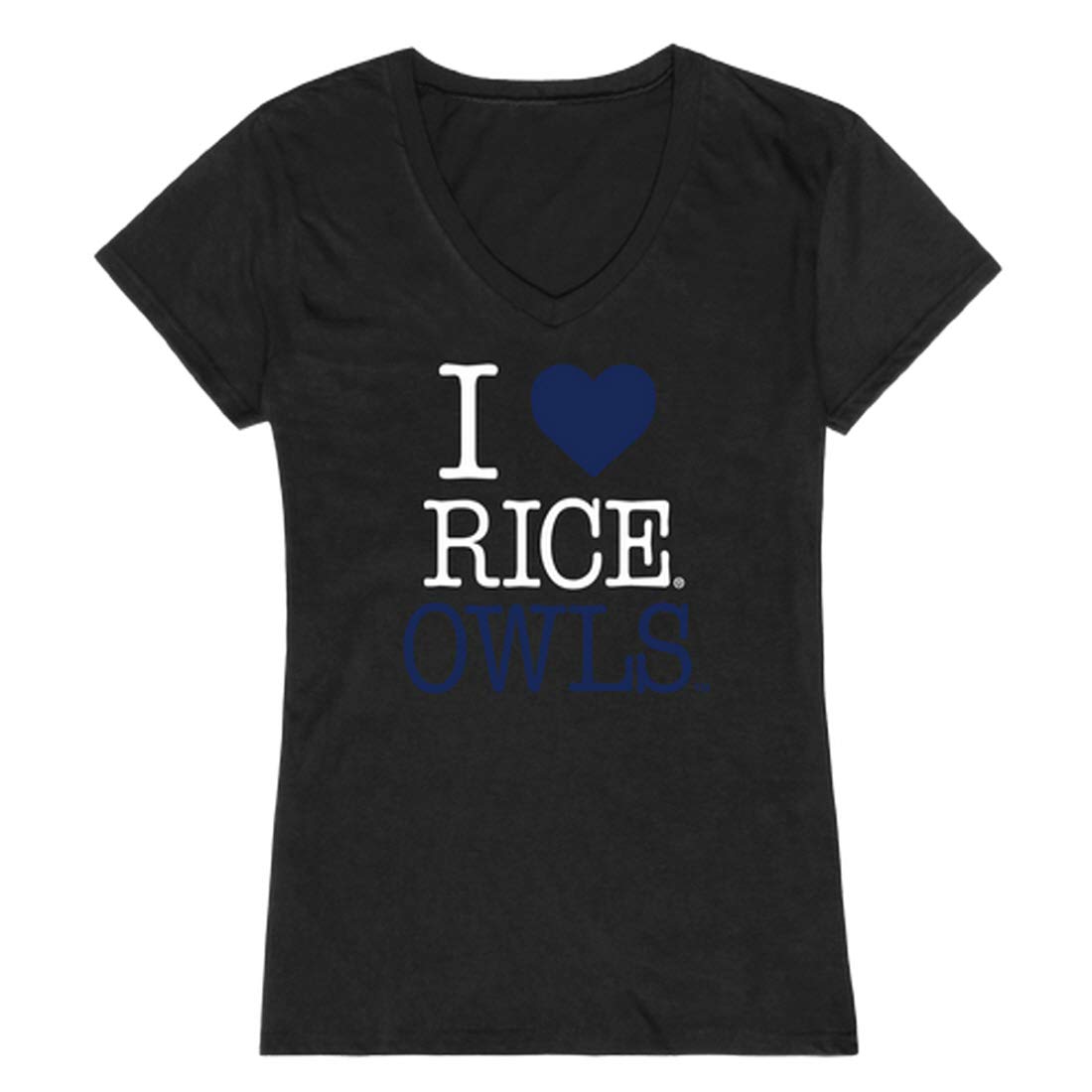Rice University Owls Women's T-Shirt - Black, X-Large | Comfortable Cotton Tee for College Fans, Game Day & Casual Wear