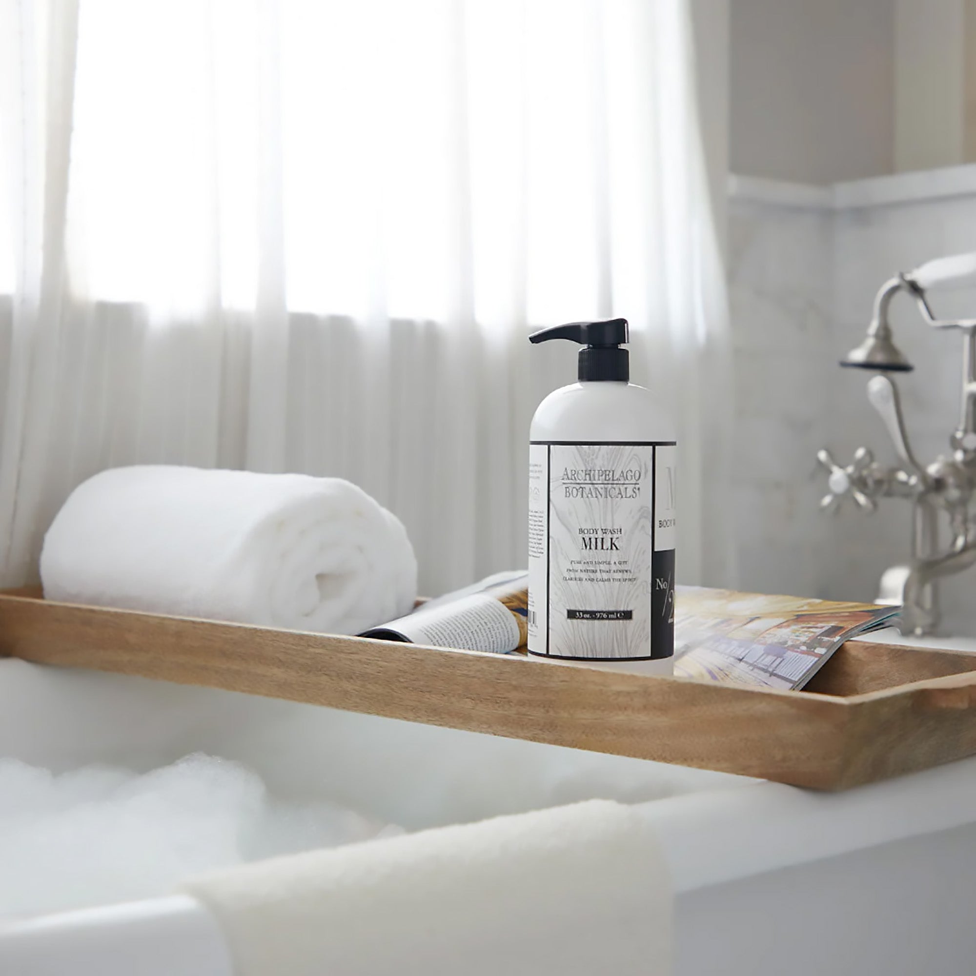 Archipelago Milk Body Wash - 33oz Moisturizing & Nourishing Shower Gel for Dry Skin | Perfect for Daily Use & Spa Days