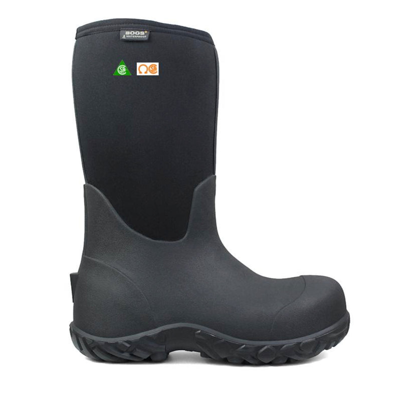 BOGS Workman Men’s Composite Toe Rubber Boot 72132PP - Waterproof Safety Work Boots for Construction, Farming & Outdoor Use