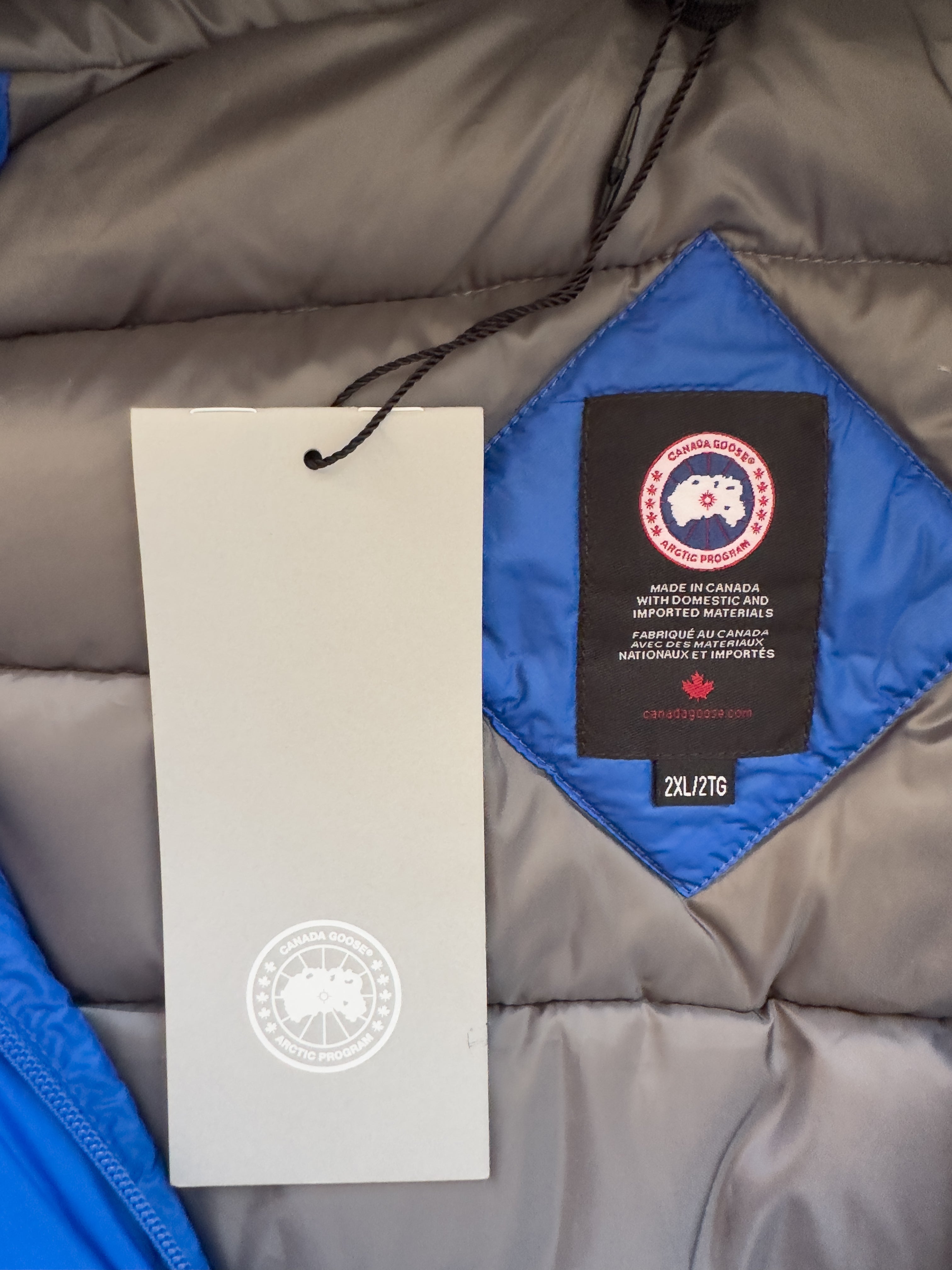 Canada Goose Blue PBI Lodge Hoody Men's Jacket - Waterproof Winter Coat for Outdoor Activities & Extreme Cold Weather