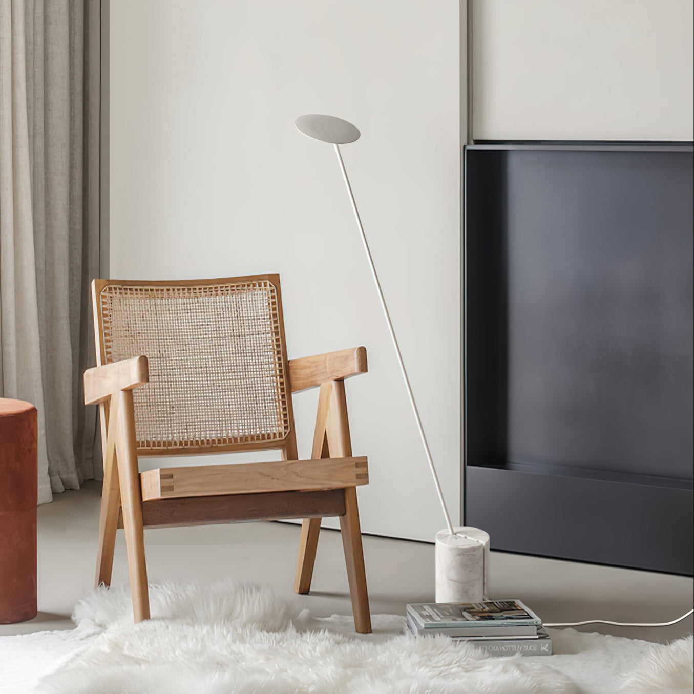 Modern Agniya Floor Lamp - Adjustable LED Standing Light for Living Room, Bedroom, Office - Warm White & Cool White Dimmable Reading Light with Remote Control - Perfect for Night Reading, Relaxing & Home Decor