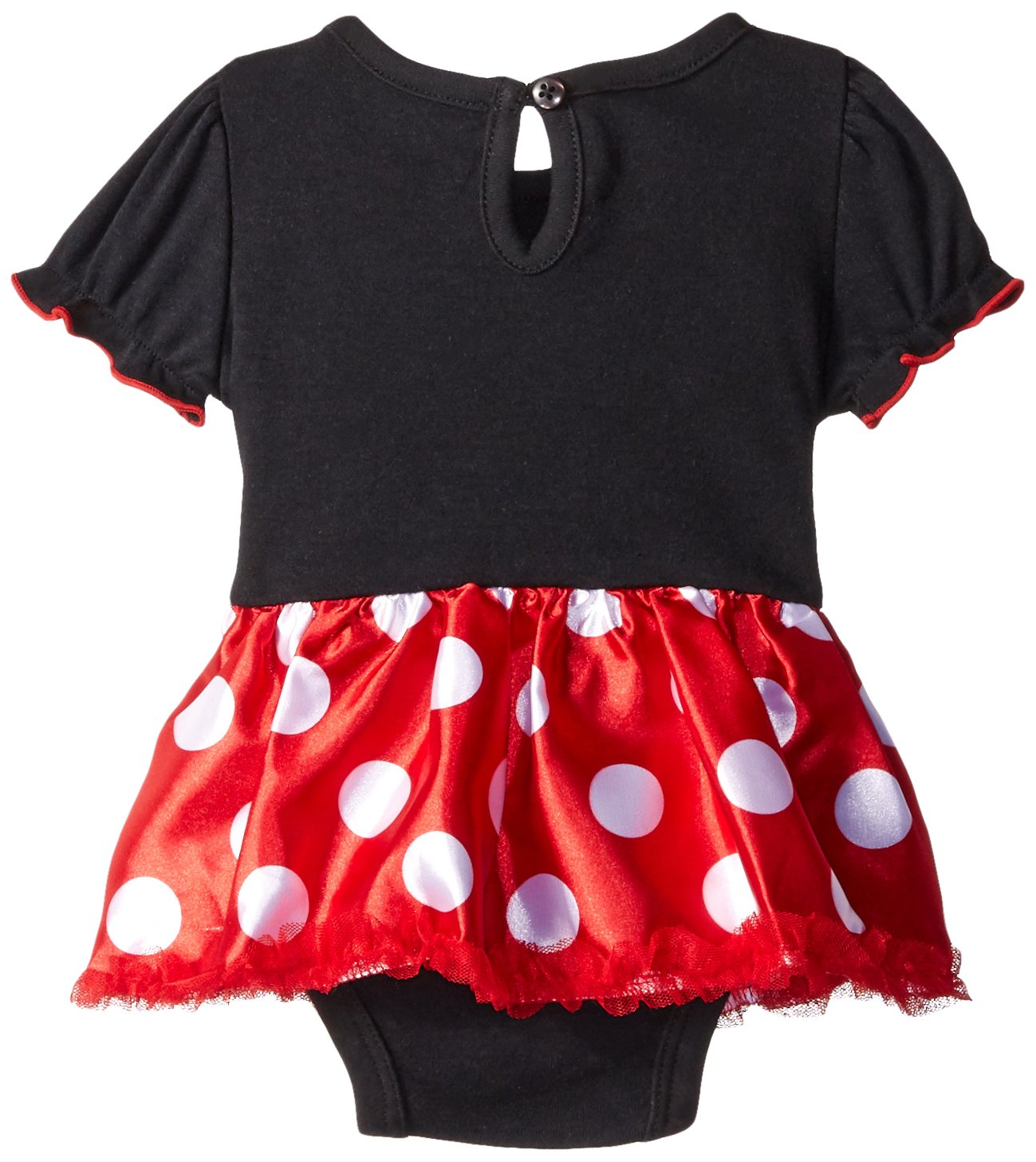 Disney Baby Girls' Minnie Mouse Costume Creeper - Adorable Pink & White Polka Dot Romper for Infants 0-24 Months | Perfect for Halloween, Dress-Up Parties & Photo Shoots