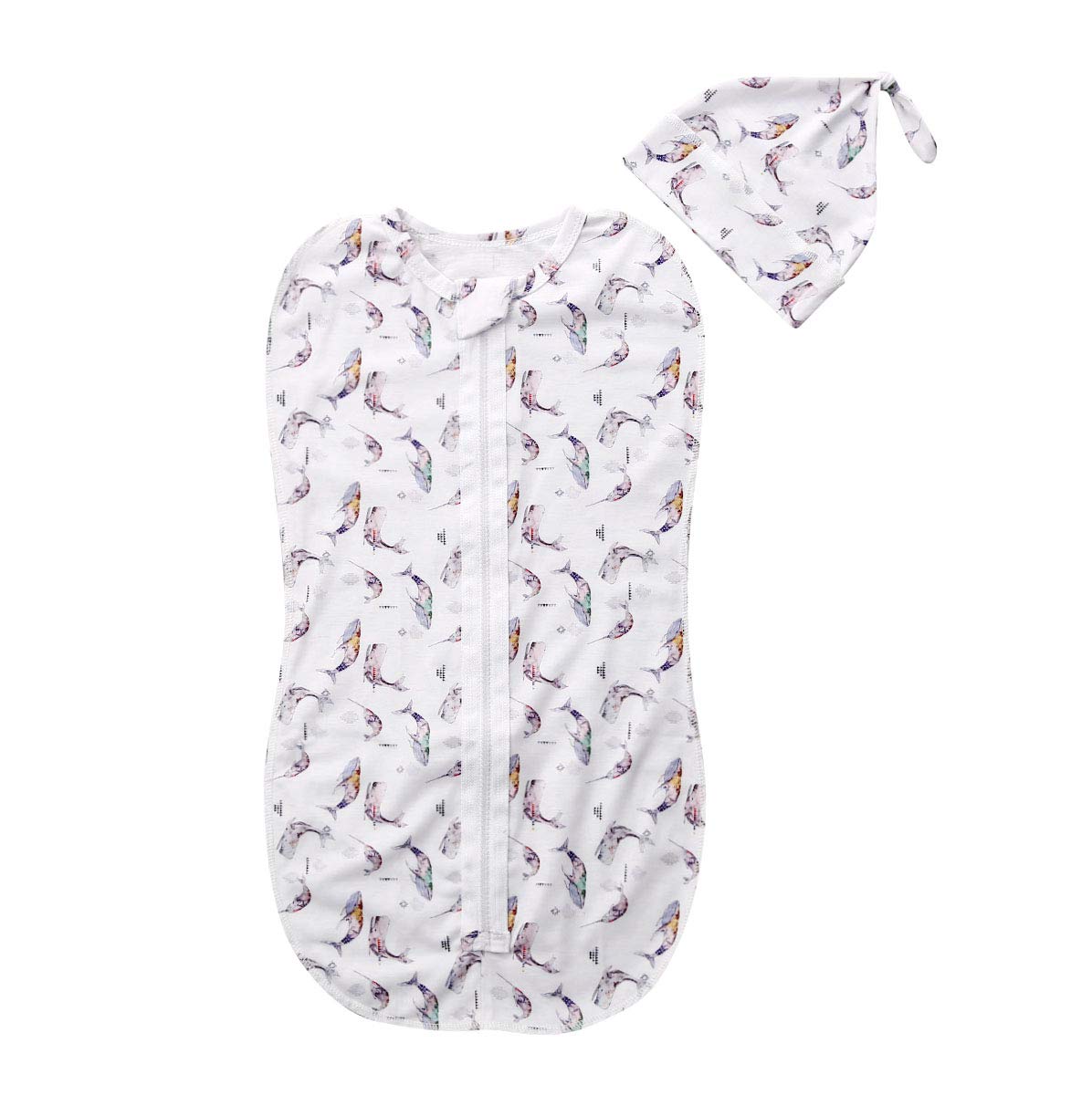 Hnyenmcko Baby Swaddle Blanket - Soft Cotton Zipper Sleeping Bag with Cute Cartoon Design for Newborns & Infants (0-12 Months) - Perfect for Nursery, Bedtime & On-the-Go Comfort