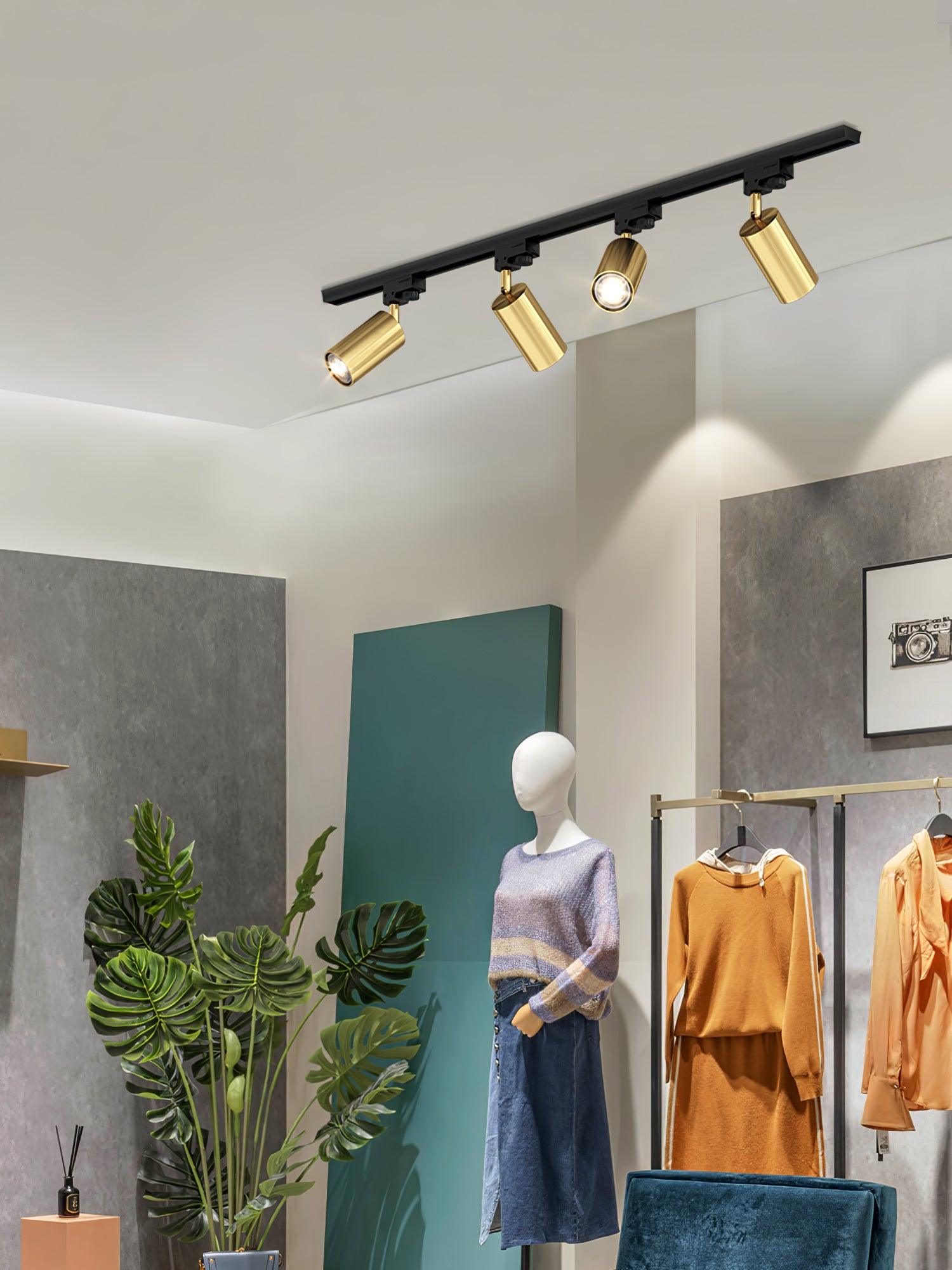 Adjustable Spotlight Track Ceiling Light - Modern Dimmable LED Lighting System for Home & Office | Perfect for Living Room, Kitchen, Gallery, and Retail Store Lighting