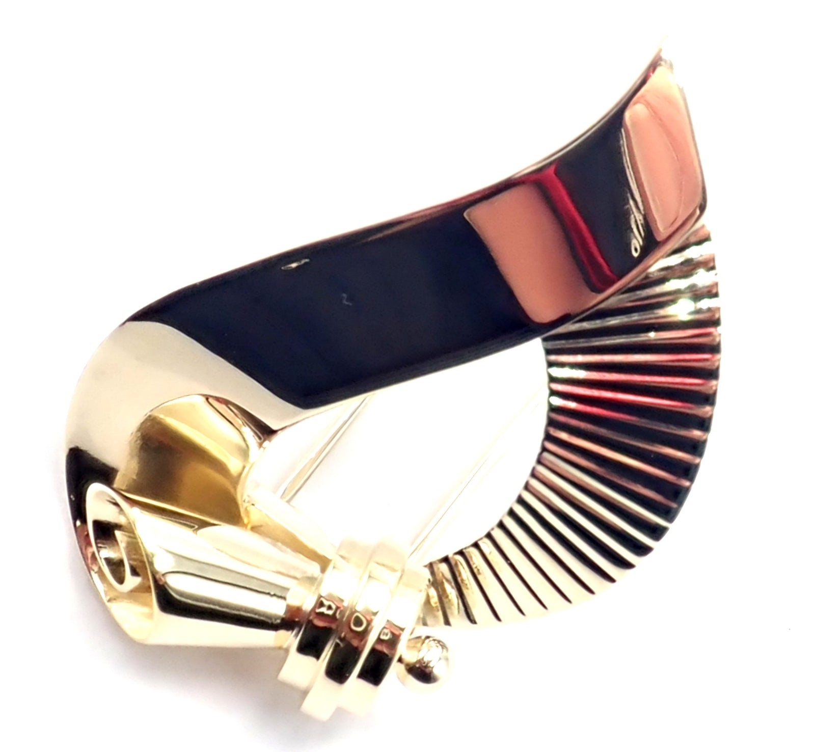 Vintage Authentic Cartier 14k Yellow Gold Art Deco Brooch Pin - Elegant Jewelry Gift for Women, Perfect for Weddings & Special Occasions