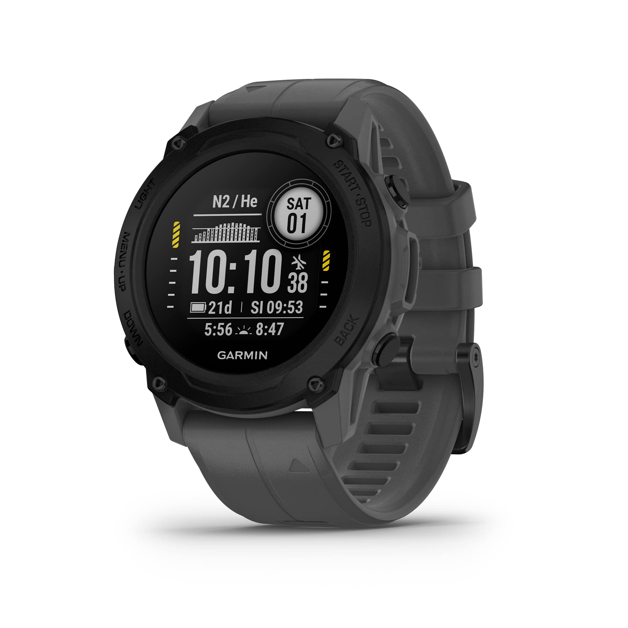 Garmin Descent G1 Dive Computer - Rugged Underwater GPS Watch with Multiple Dive Modes & Activity Tracking - Slate Gray - Perfect for Scuba Diving, Snorkeling & Water Sports