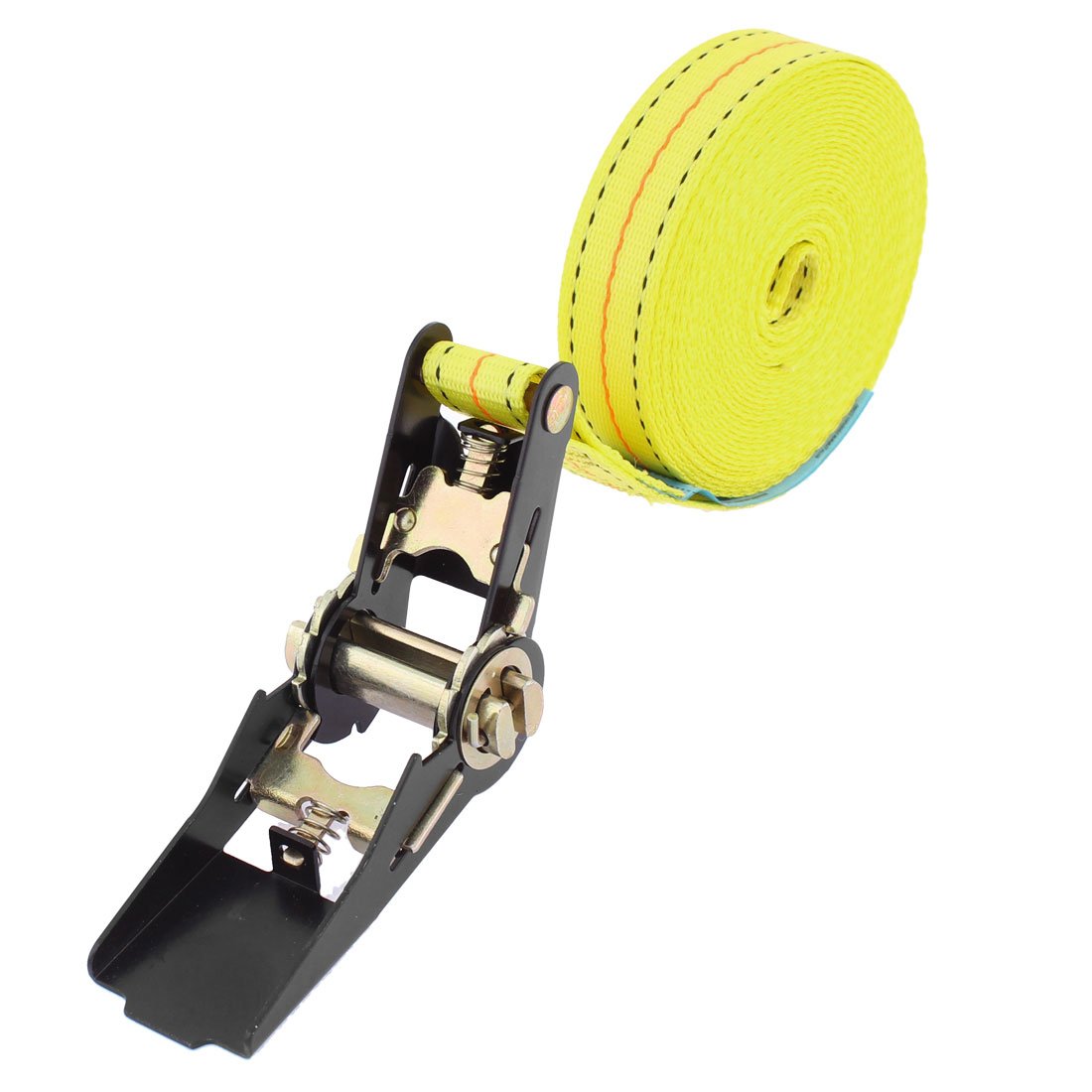 Heavy-Duty Cargo Straps - 6m Nylon Tie Down Straps with Metal Buckles for Luggage, Fall Protection & Load Securing - Yellow Restraint Ropes & Lanyards - Perfect for Travel, Moving & Truck Cargo Tie-Downs