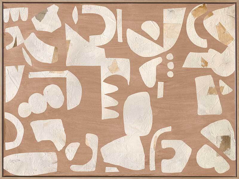 Asymmetrical Neutral II Canvas Wall Art Print - Modern Abstract Home Decor for Living Room, Bedroom & Office