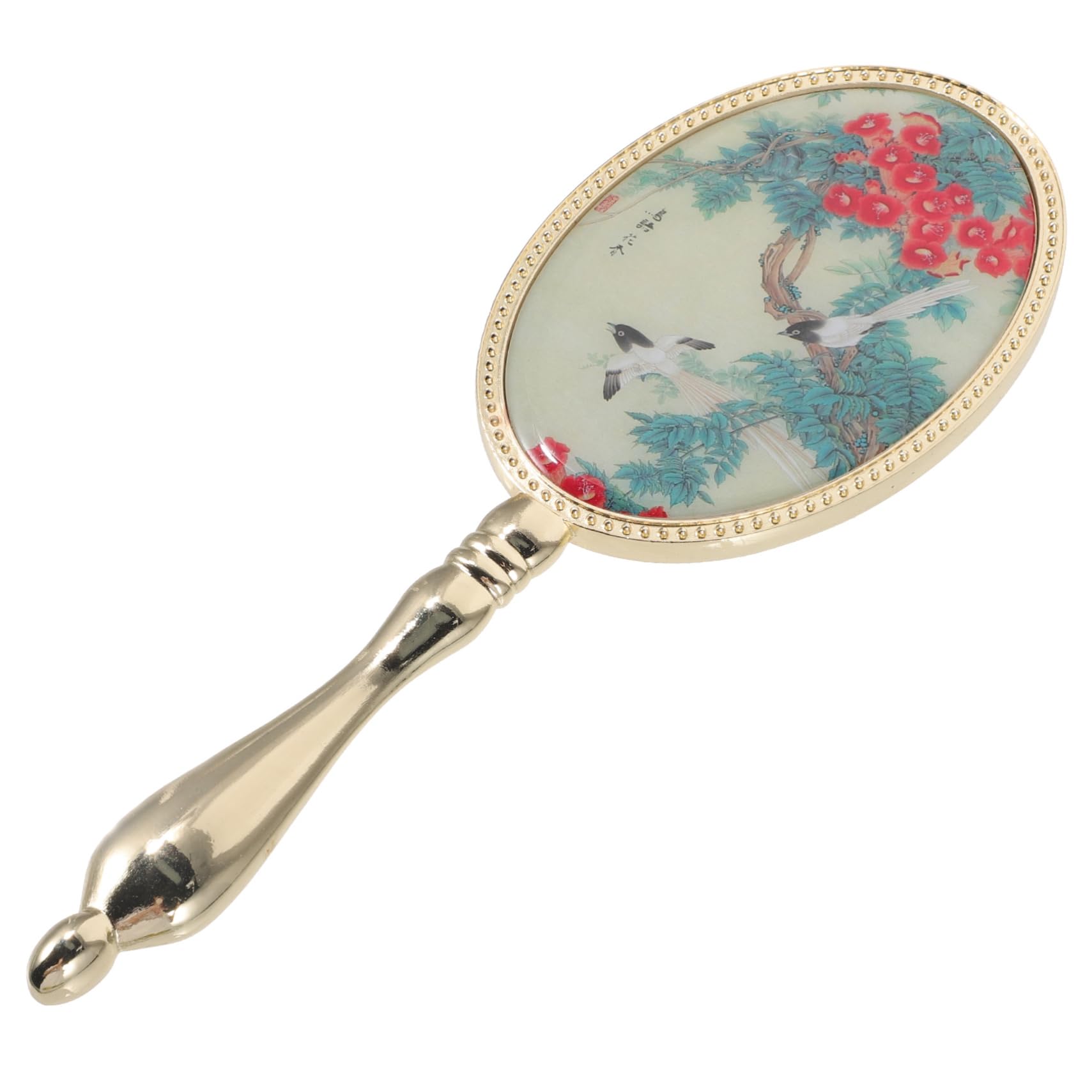 Garcan Retro Vanity Mirror - Portable Travel Makeup Mirror with Metal Frame, Handheld Compact Mirror for Women & Girls | Perfect for Home, Travel, and Gifts