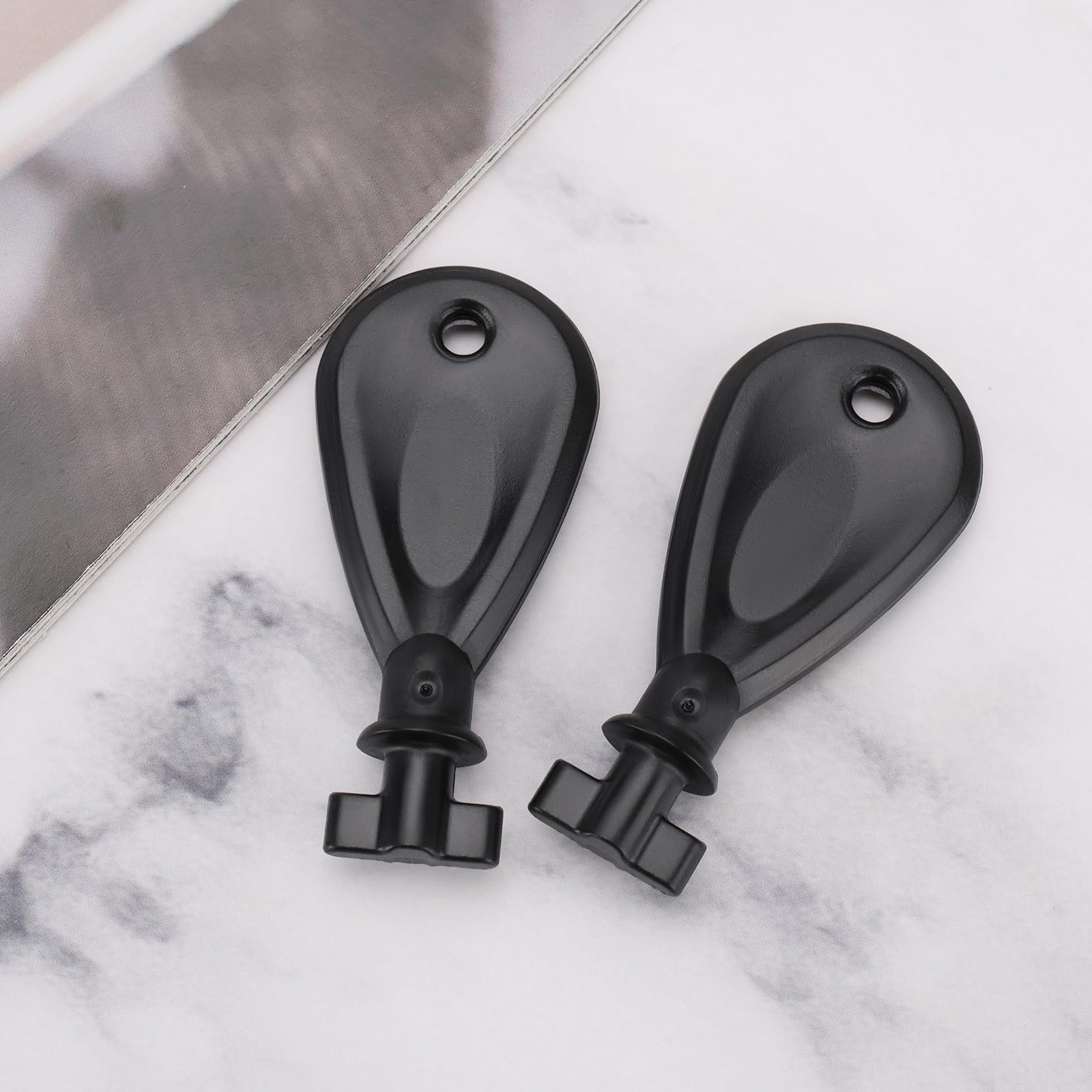 ECSiNG 2-Pack Paper Towel Dispenser Replacement Keys - Compatible with Toilet Paper & Paper Towel Holders (53x24x15mm, Black) - Perfect for Home, Office & Public Restrooms - Easy Spare Key Solution for Broken or Lost Dispenser Keys
