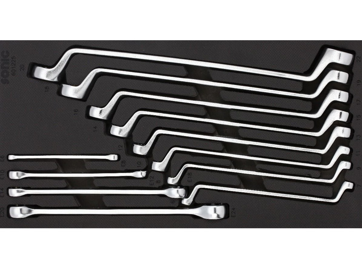 12-Piece Sonic Foam System Wrench Set (1/3 Small Size) - Professional Automotive & Home Repair Tool Kit for Tight Spaces