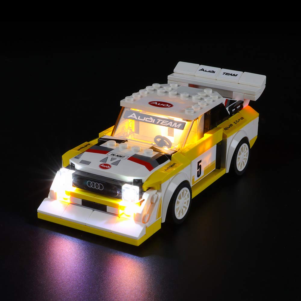 Lightailing LED Lighting Kit for Speed Champions 1985 Audi Sport Quattro S1 (Lego 76897 Compatible) - Building Block Light Set for Lego Models - Perfect for Display, Night Photography & Collector Showcases