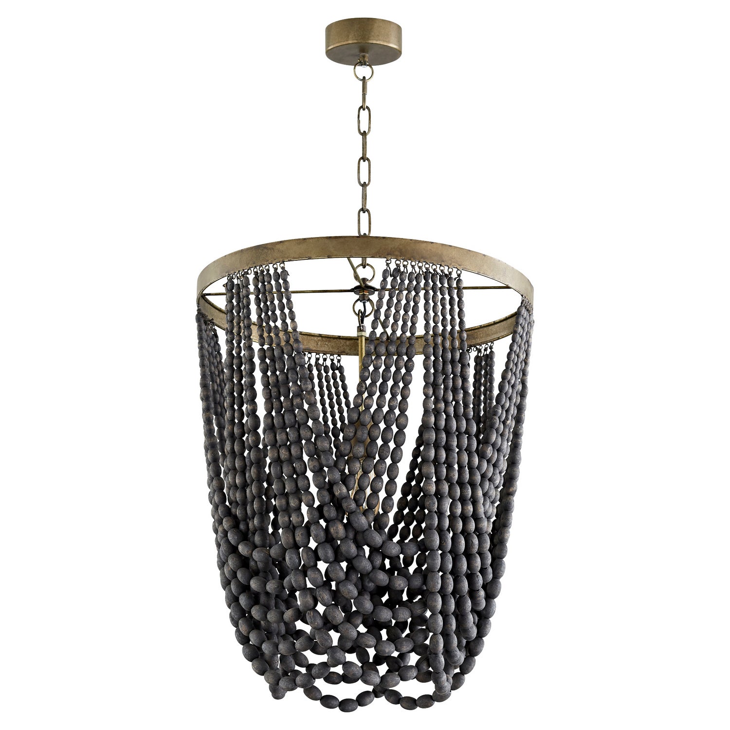 Cyan Design 11244 Hammock Pendant Light Fixture - Black Long Chain - Modern Farmhouse & Industrial Style Ceiling Light for Dining Room, Kitchen, or Bedroom