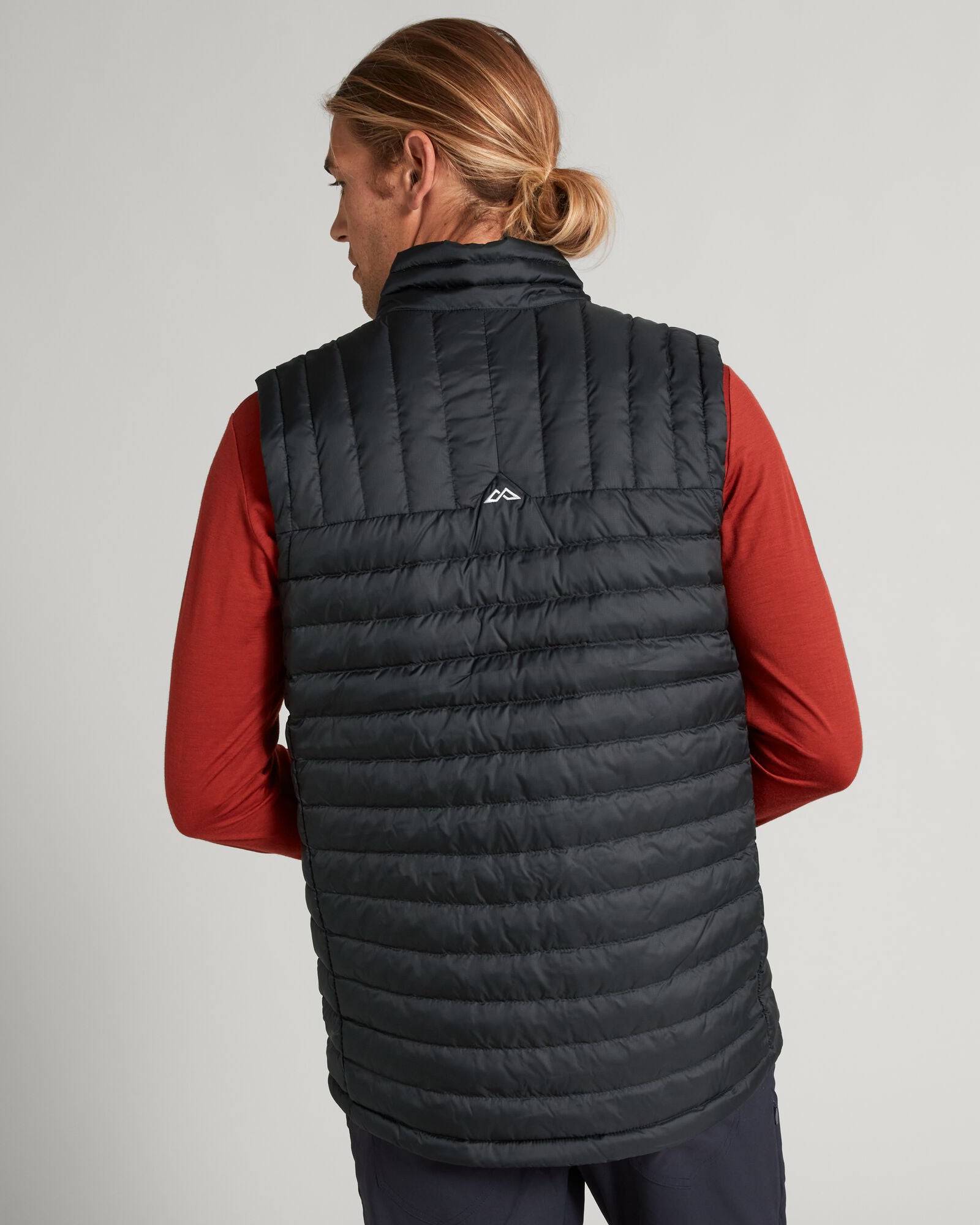 Men's Heli Down Vest - Lightweight Warm Winter Puffer Jacket for Outdoor Activities | Black | Perfect for Hiking, Camping & Cold Weather