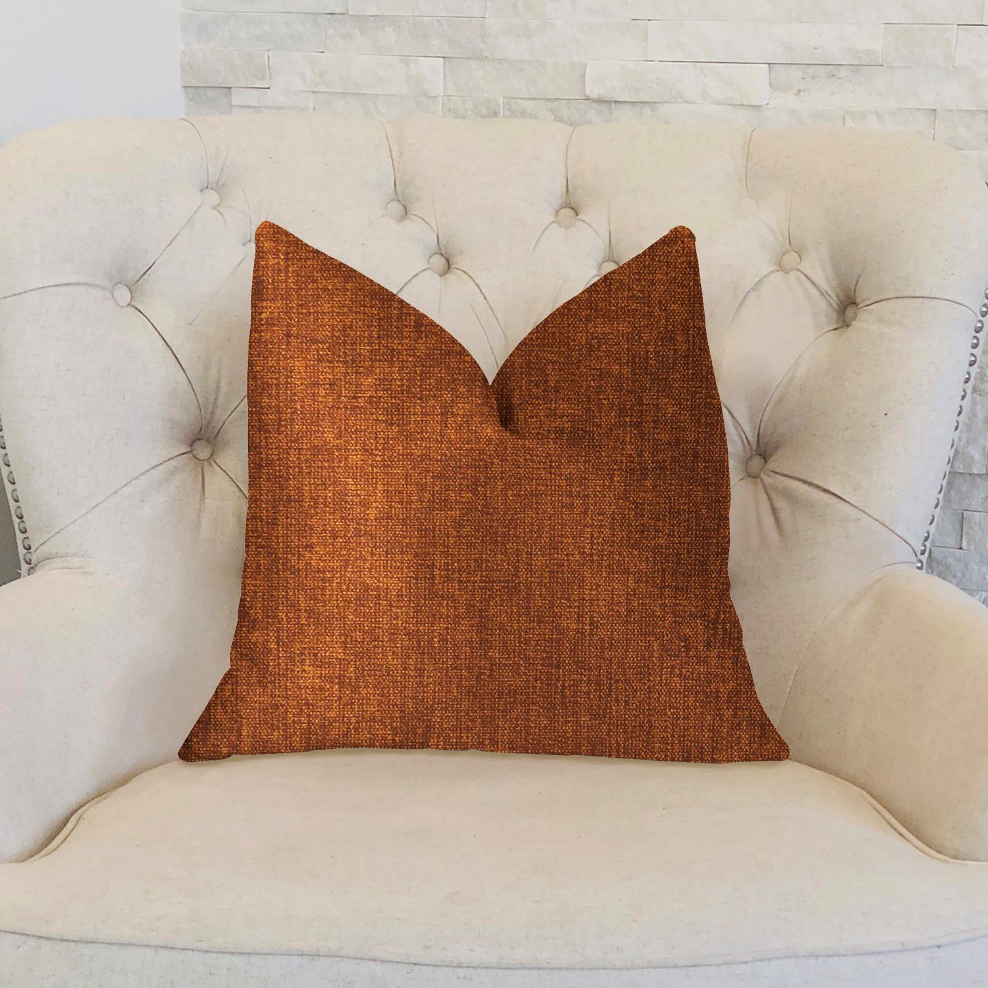 Plutus Burnt Cedar Luxury King Throw Pillow 20x36 Inches - Soft Decorative Cushion for Sofa, Bed, Living Room & Home Decor