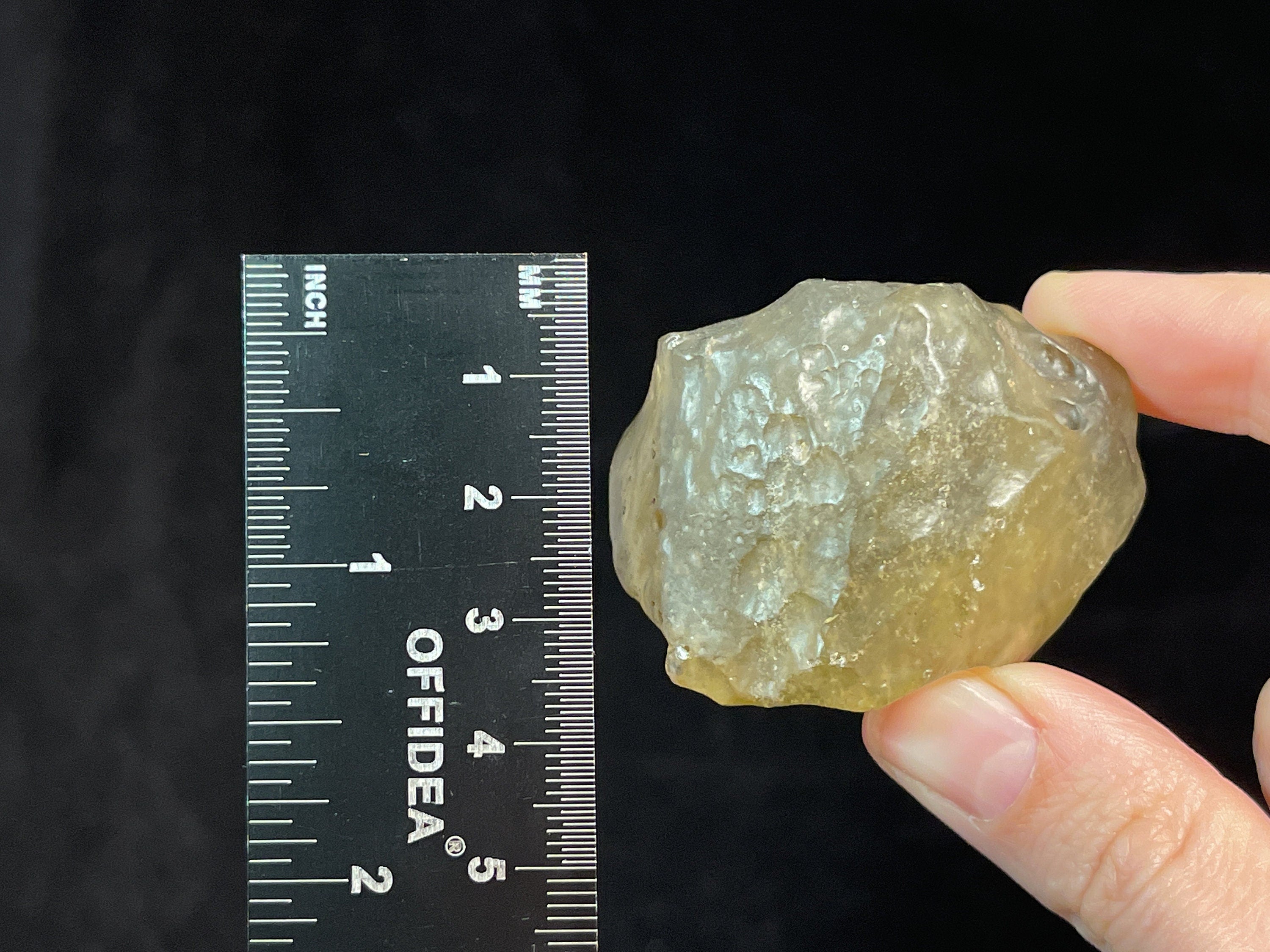 Premium Libyan Desert Glass Raw Crystal - Rare 2A Grade Large 59.8g - Natural Healing Stones for Meditation, Energy Work & Jewelry Making