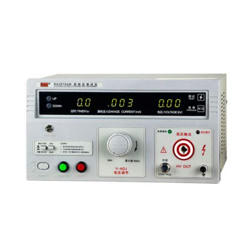 110V 2671AM 5KV AC/DC Hi-Pot Tester - High Voltage Withstand Testing Tool for Electrical Safety Inspection & Equipment Maintenance