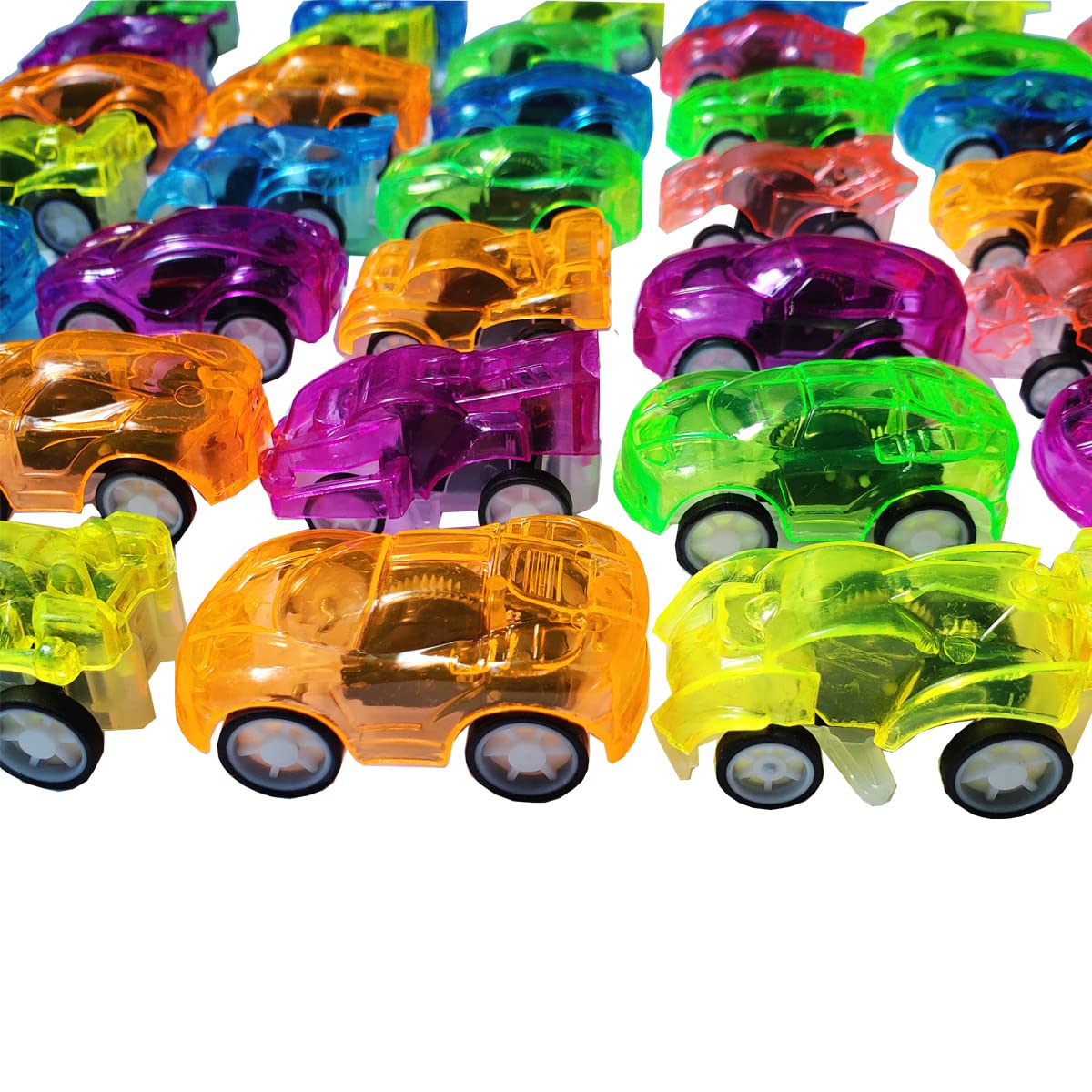 42 Pcs Pull Back Vehicles Mini Car Toys - Friction Powered Racing Cars for Kids, Bulk Party Favors for Toddlers Boys & Girls (Random Colors) | Birthday Gifts, Classroom Prizes, Goodie Bag Fillers