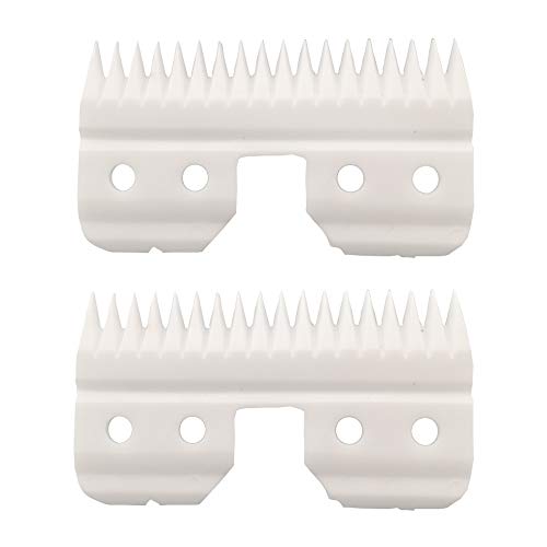 Oster Fast Feed Replacement Ceramic Blades - 2 Pack | Compatible with Oster Fast Feed Clippers | Durable Ceramic Cutters for Professional Hair Cutting & Grooming | Salon & Home Barber Use