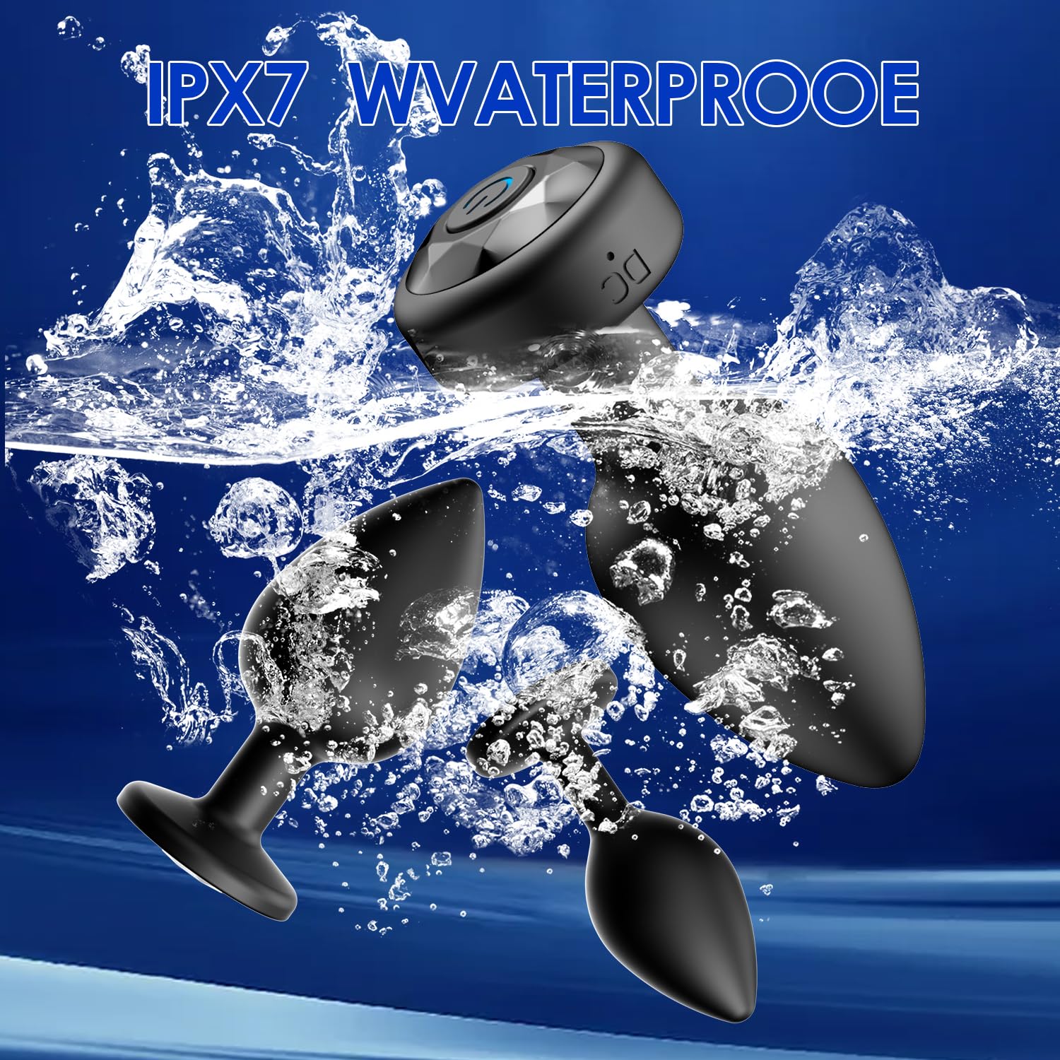 Premium 3PCS Silicone Anal Plug Training Kit with Remote Control - 10 Vibration Modes for Prostate Massage & Pleasure | Black Adult Sex Toys for Couples Play & Solo Exploration