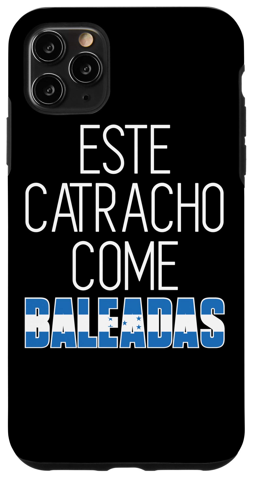 iPhone 11 Pro Max Honduras Flag Case - Honduran Catracho Baleadas Food Design Protective Phone Cover for Travel, Cultural Pride & Everyday Use