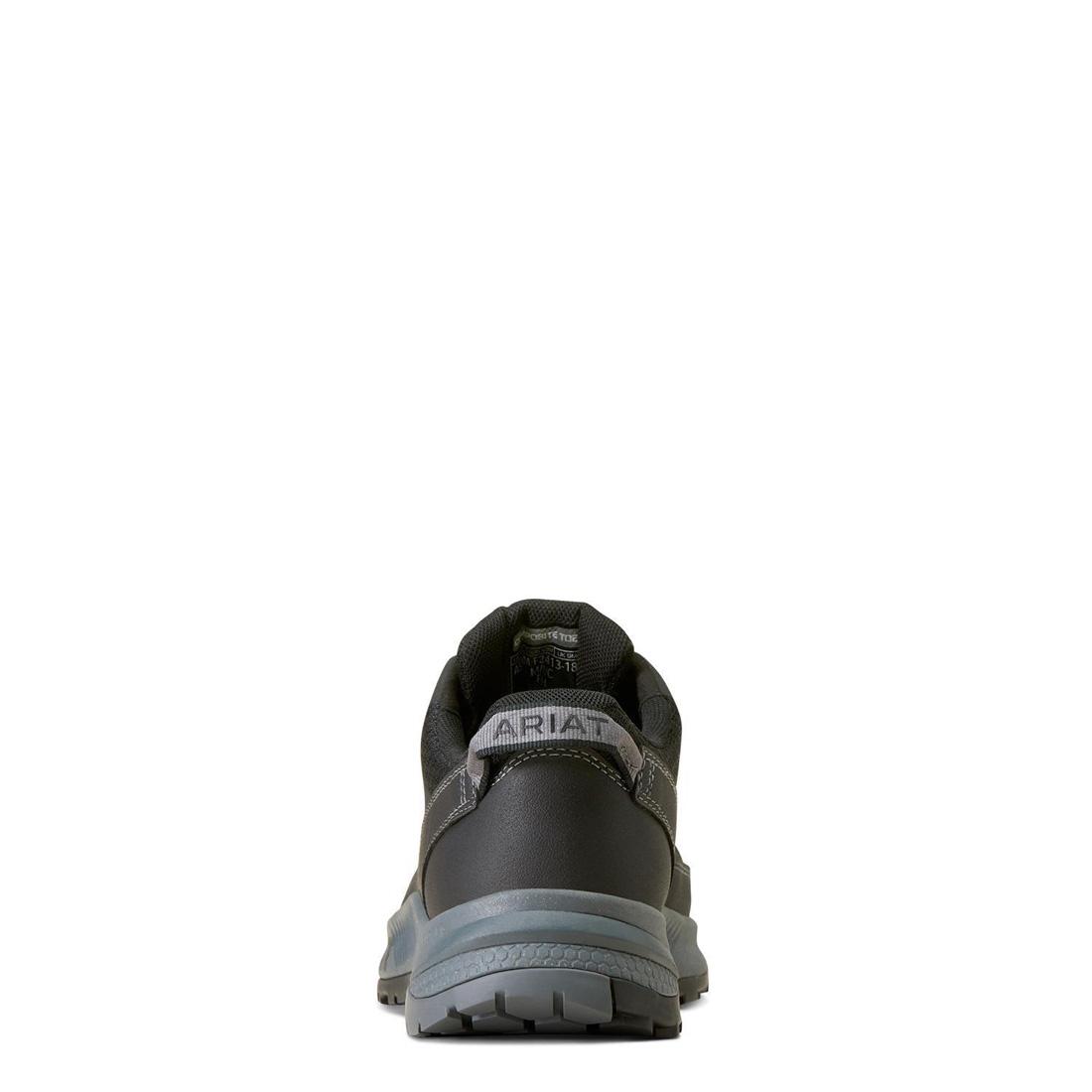 Outpace Shift Composite Toe Work Shoes for Men - Black Safety Boots for Construction, Warehouse & Industrial Work - Lightweight & Comfortable