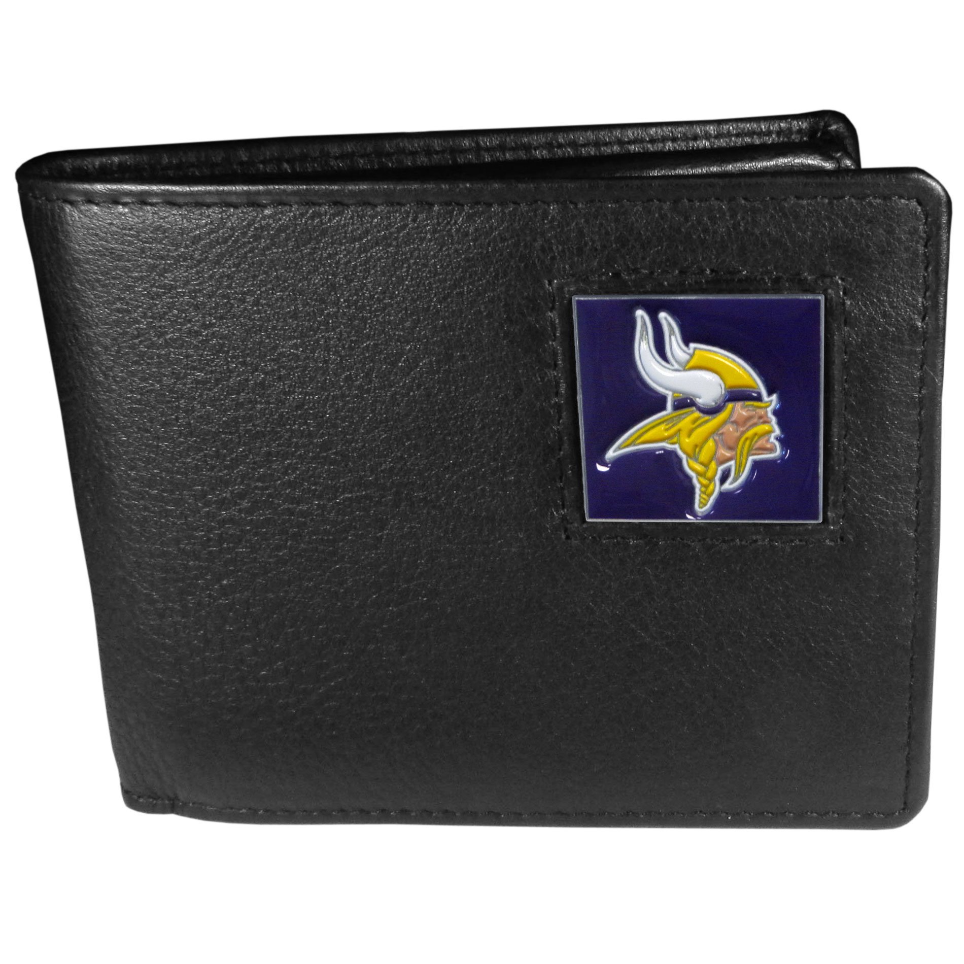 Minnesota Vikings NFL Genuine Leather Bi-fold Wallet for Men - Perfect for Game Day, Travel & Everyday Use