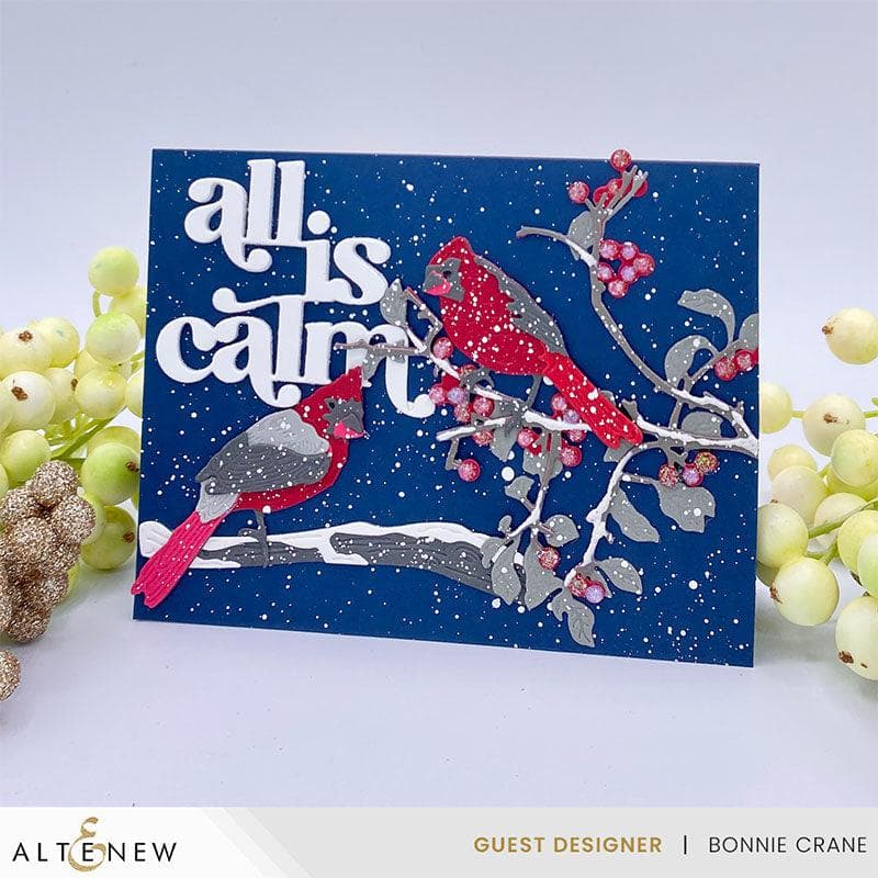 Berry Branch Layering Die Set for DIY Scrapbooking, Card Making & Paper Crafts - Perfect for Wedding Invitations, Greeting Cards & Home Decor Projects
