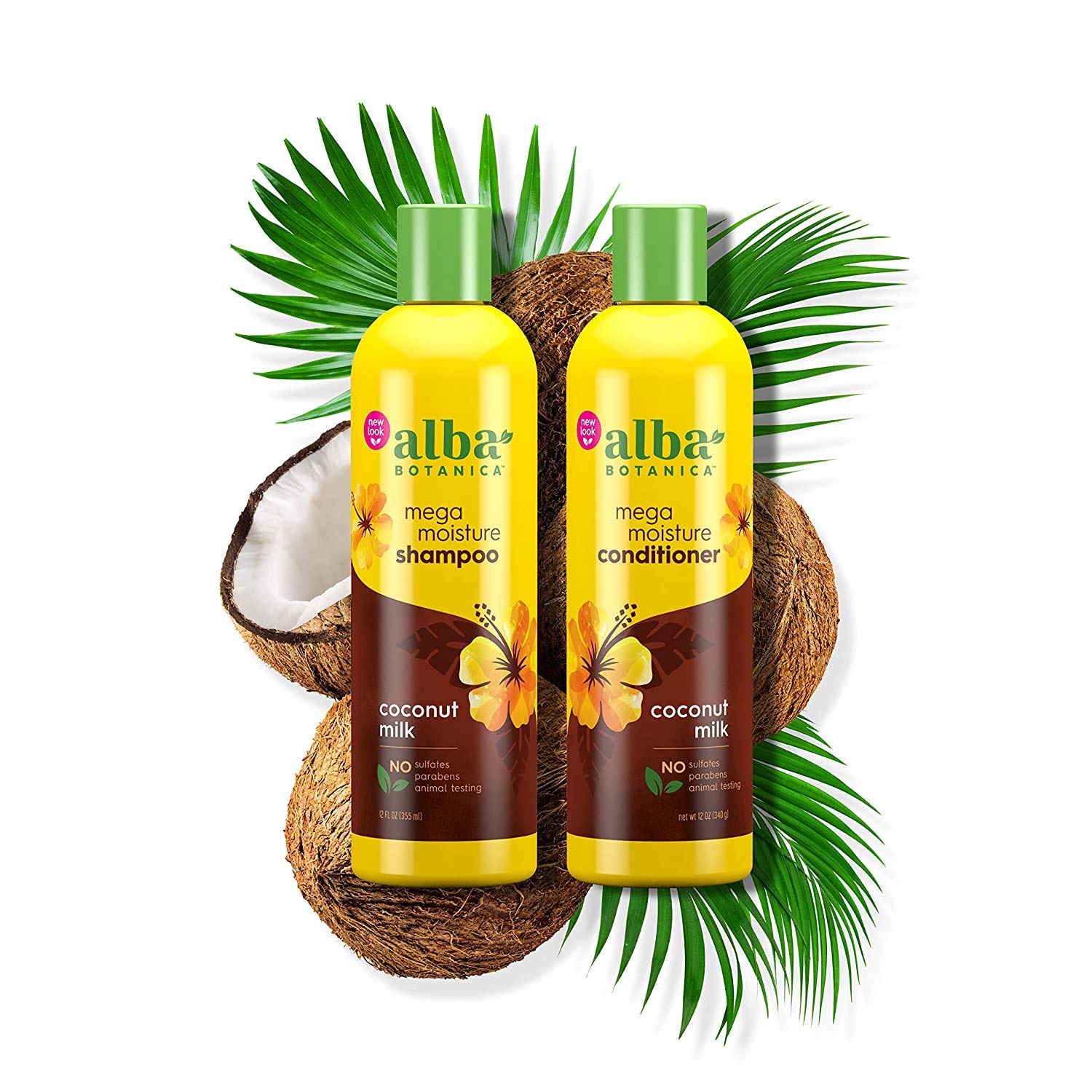 Alba Botanica More Moisture Coconut Milk Shampoo - 32 oz for Dry & Damaged Hair - Hydrating & Nourishing Formula for Soft, Shiny Hair - Perfect for Daily Use & Salon-Quality Results at Home