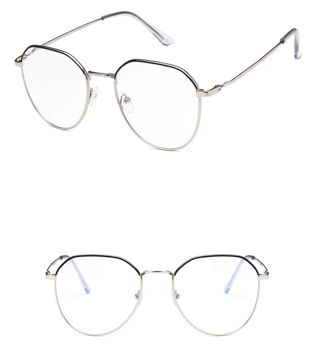 Shiratori Retro Gold Black Oval Glasses Frame - Unisex for Daily Wear