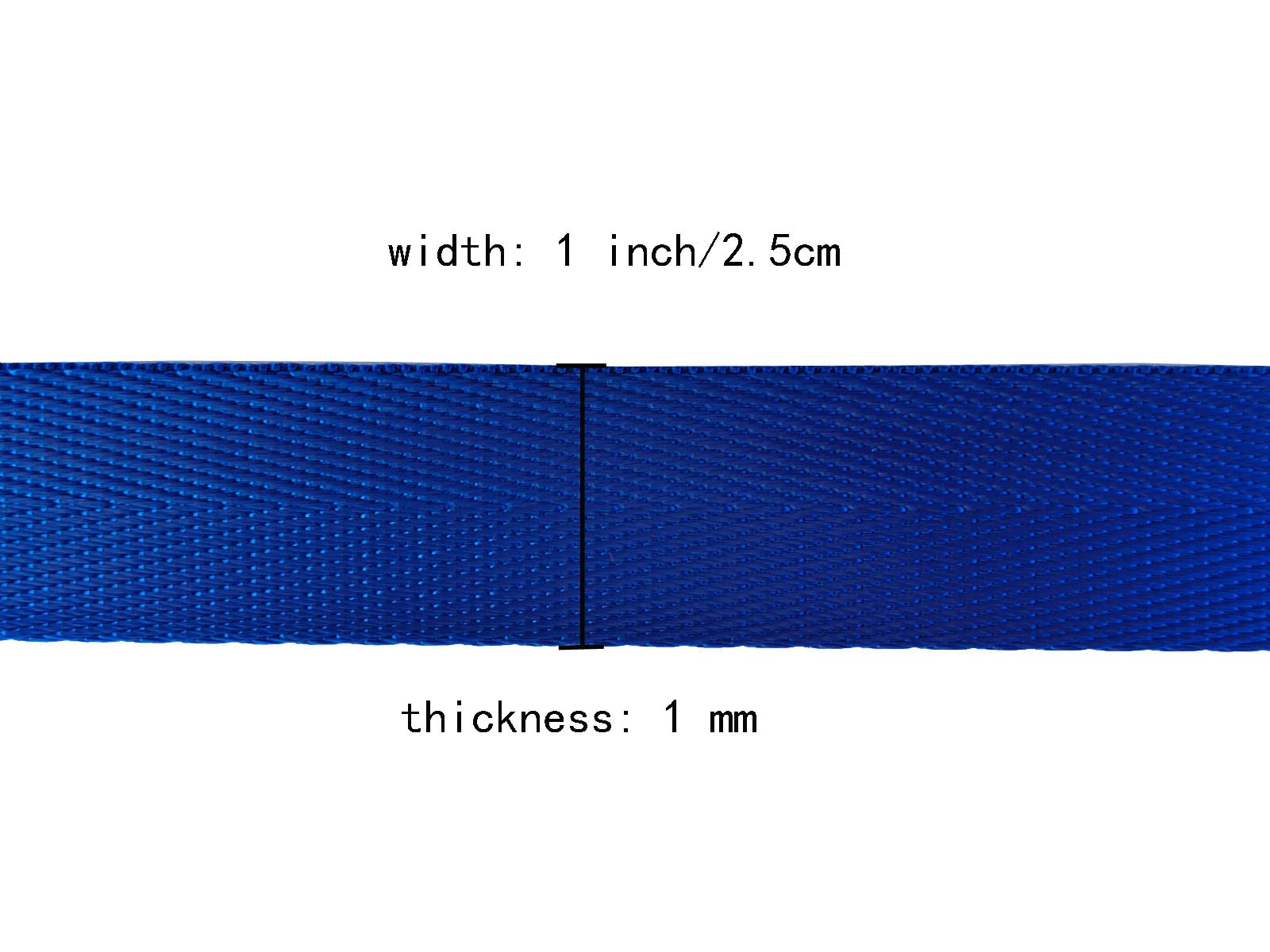 Durable 1 Inch & 1.5 Inch Nylon Webbing Straps - Mixed Colors for Backpacks, Pet Collars, DIY Crafts & Gardening Supplies | Heavy-Duty Flat Nylon Belt for Cargo Straps, Dog Leashes & Outdoor Gear