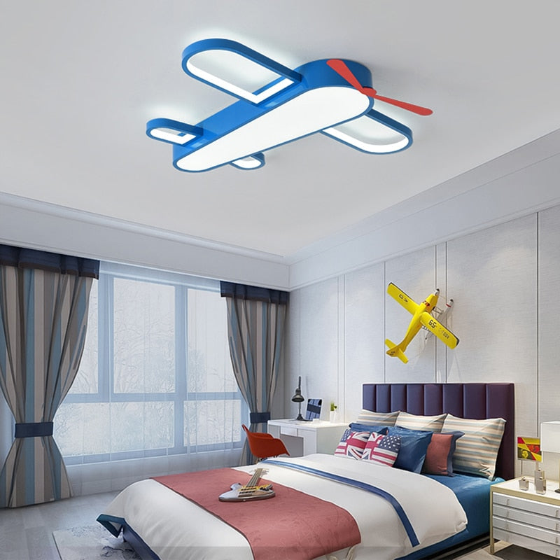Airplane Ceiling Light - Stylish LED Room Illumination for Kids Bedroom & Nursery Decor