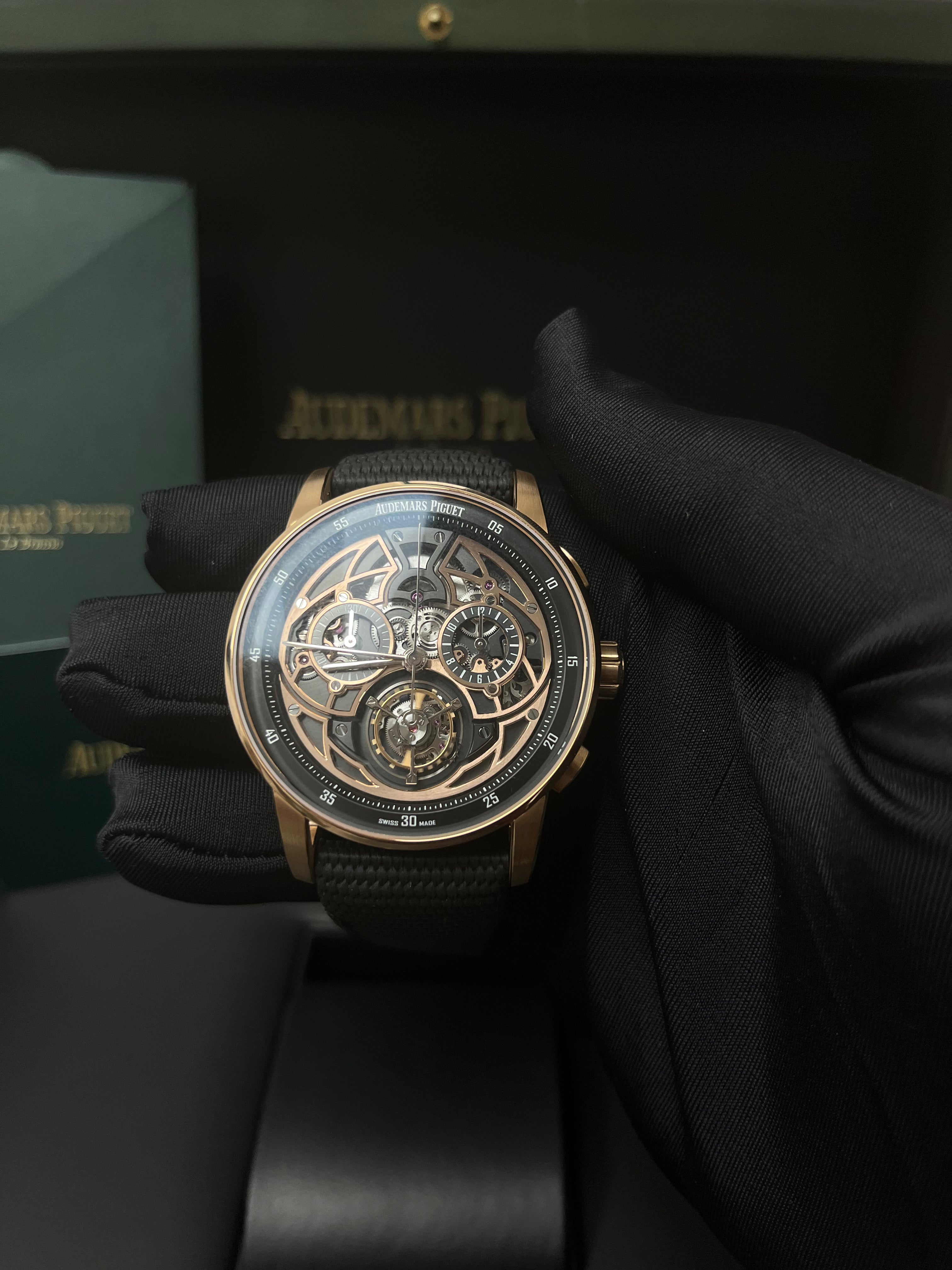 Audemars Piguet Code 11.59 Selfwinding Flying Tourbillon Chronograph Limited Edition 50 Pieces Watch - Ref #26399NR.OO.D002KB.01 - Luxury Men's Timepiece for Collectors & Special Occasions