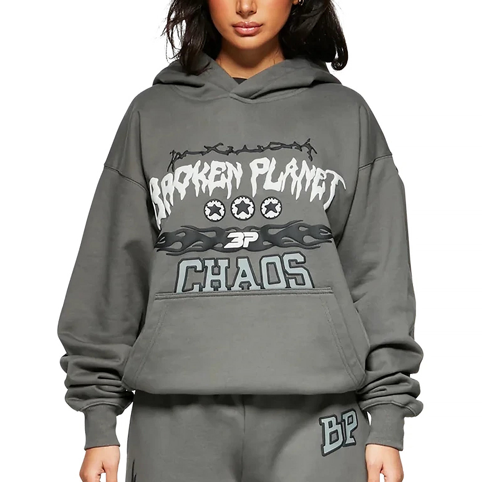 Broken Planet Chaos Gunmetal Grey Hoodie - Stylish Streetwear for Men & Women | Perfect for Casual Outfits, Urban Fashion, and Everyday Comfort