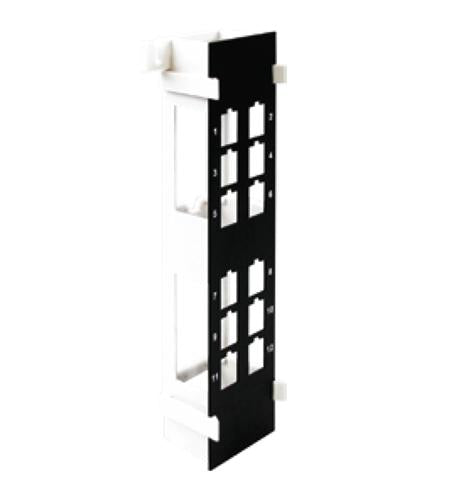 12 Port Blank Patch Panel - Cat6 Ethernet Network Panel for Server Rack & Data Center - High-Density Cable Management Solution for Home & Office Network Setup