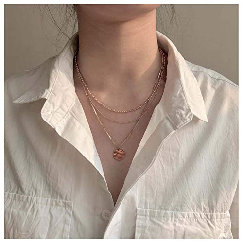 Boho Layered Coin Necklace for Women - Gold Disc Pendant Vintage Choker Necklace Jewelry | Perfect for Casual Wear, Parties & Gifts